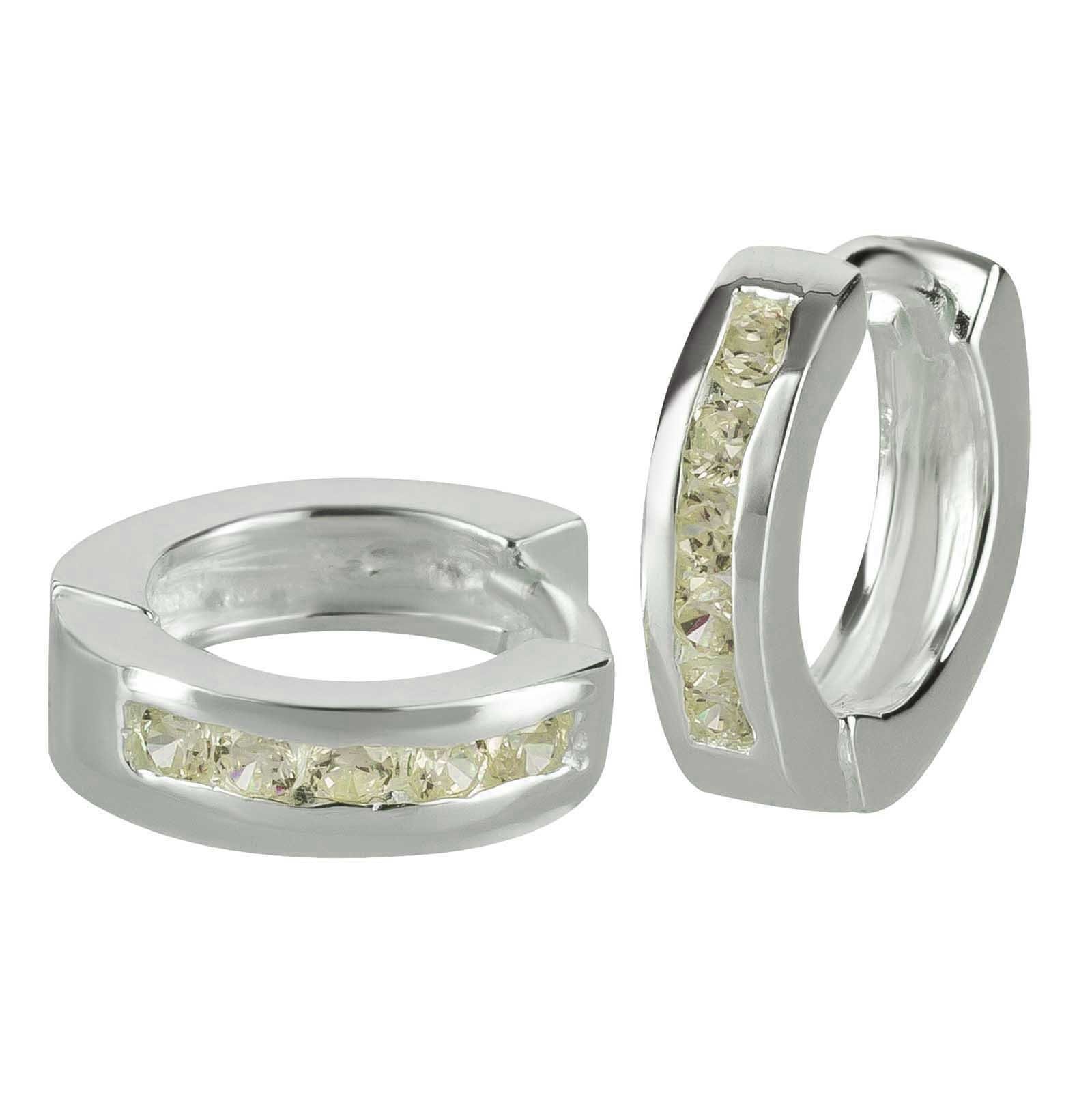 schmuck23 Klappcreolen Ohrringe Creolen 925 Silber Damen Kinder Mädchen