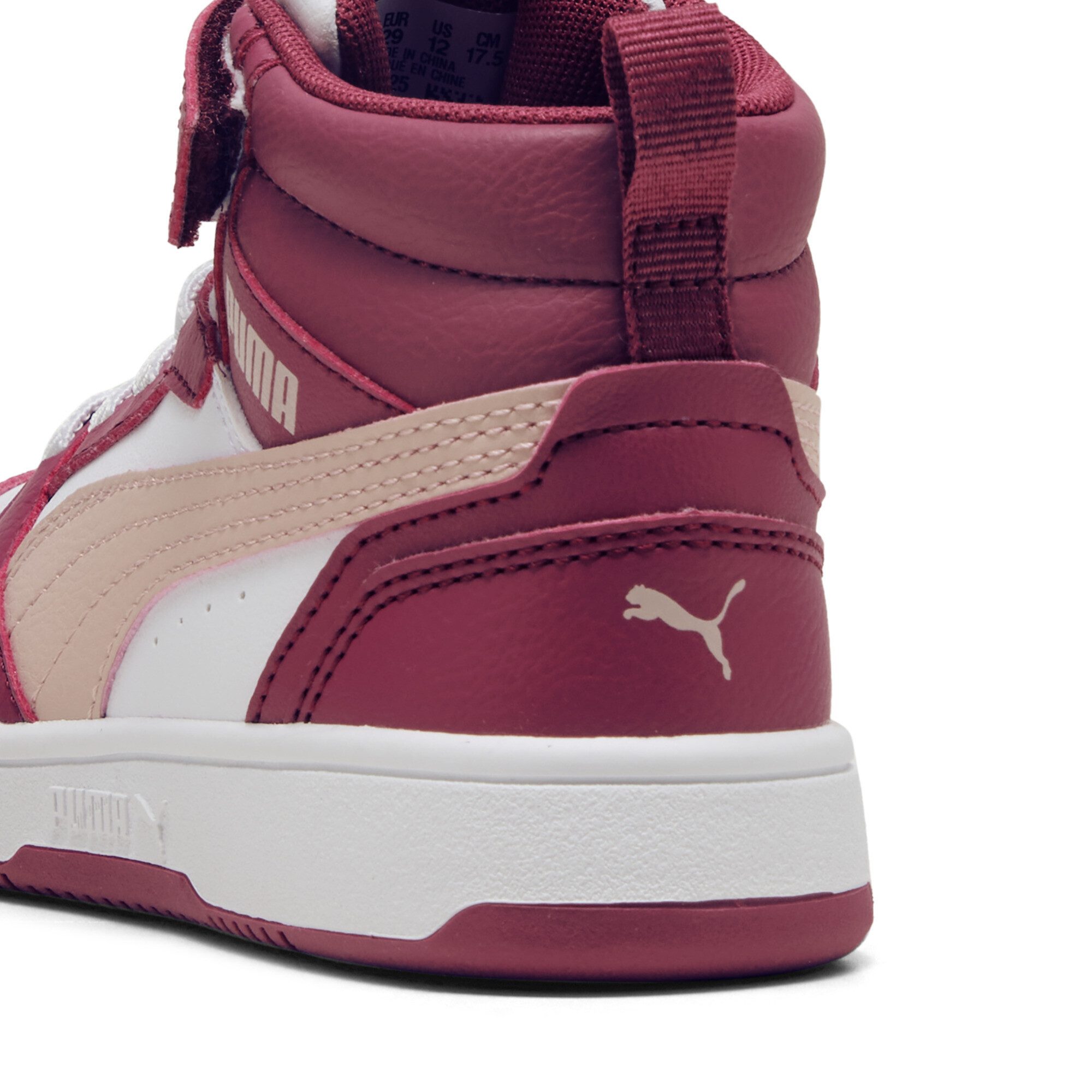 PUMA Rebound V6 Mid AC+ PS Kids' Retro Basketball Sneakers