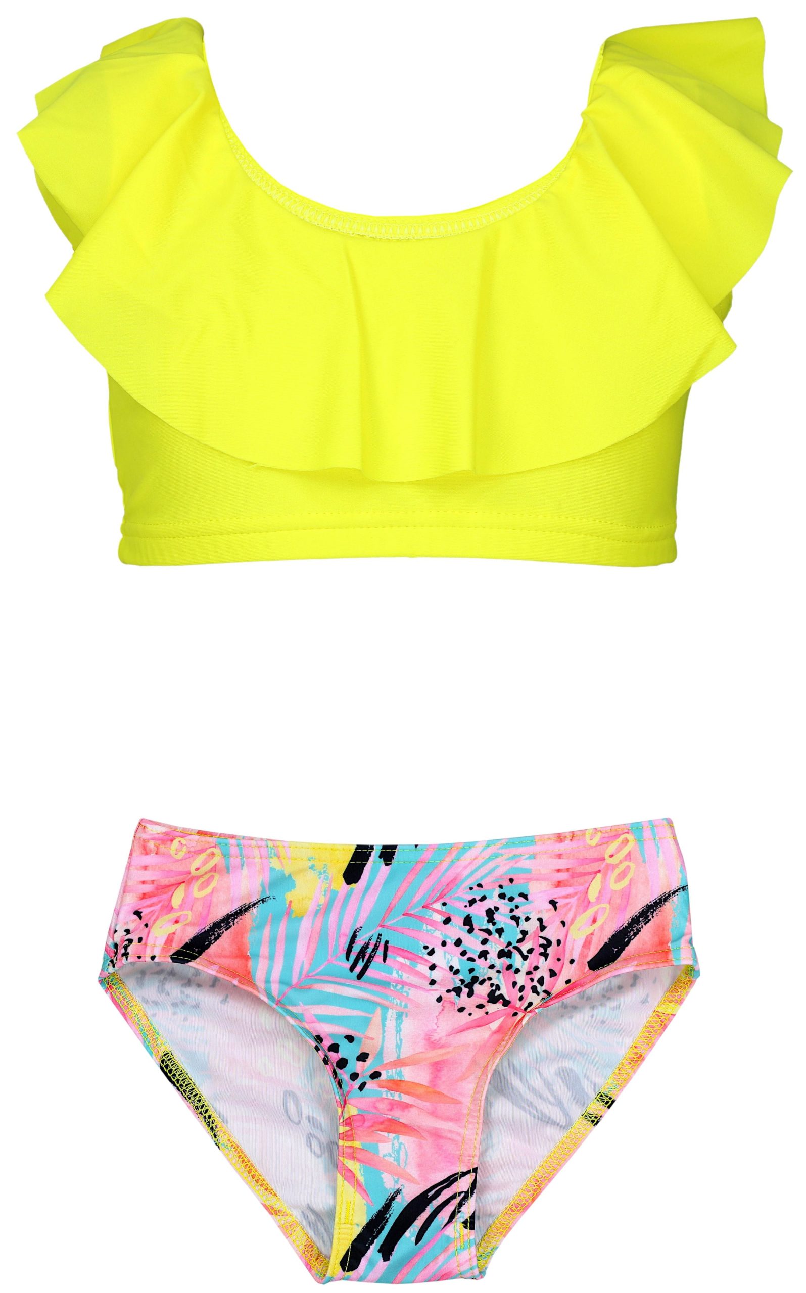 Aquarti Girls' Bikini Set - Mermaid or Stripe Design