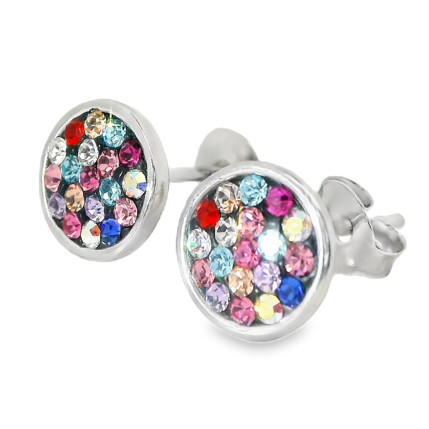 Impala Jessica Crystal Accent 925 Sterling Silver Earrings