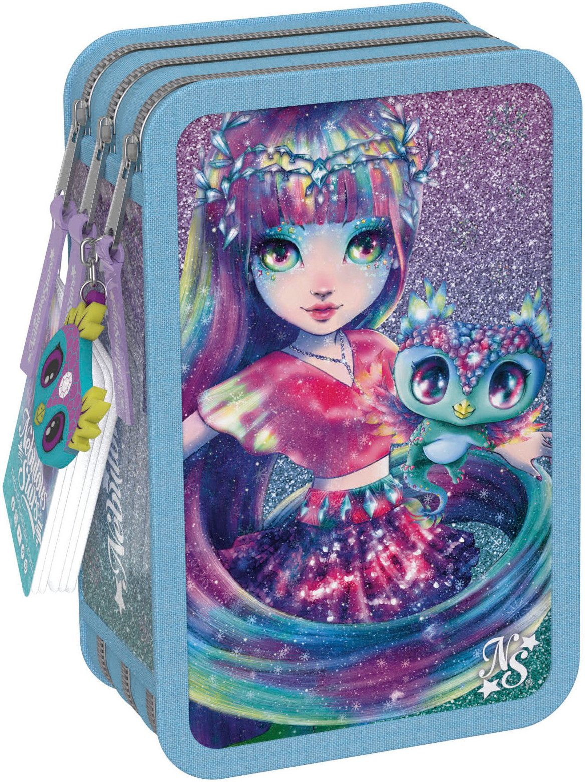 Nebulous Stars Isadora 3-Compartment Pencil Case - Premium Stationery