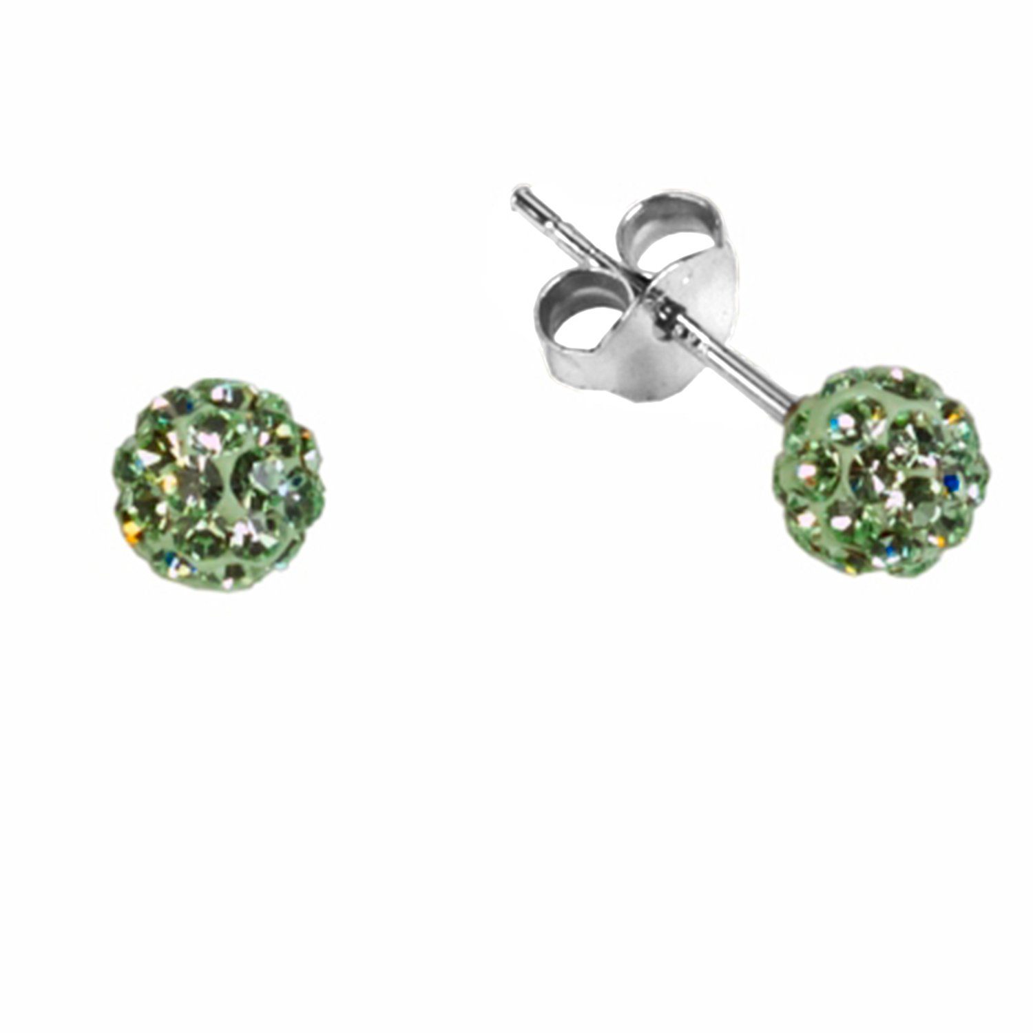 Impala Bonnie 925 Sterling Silver Crystal Stud Earrings