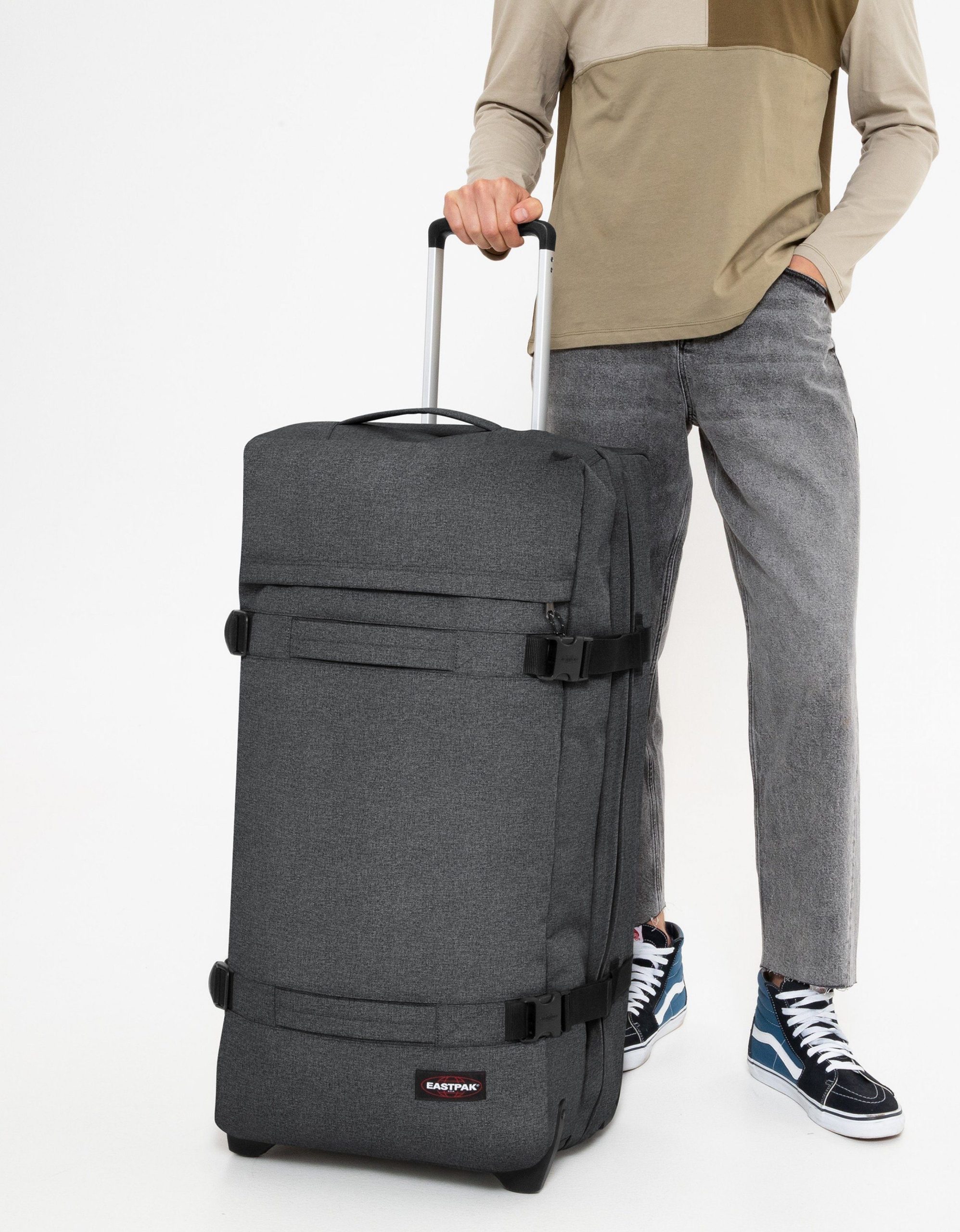 Eastpak Transit'r L Wheeled Duffel - 42L - TSA Lock - Carry-On Ready
