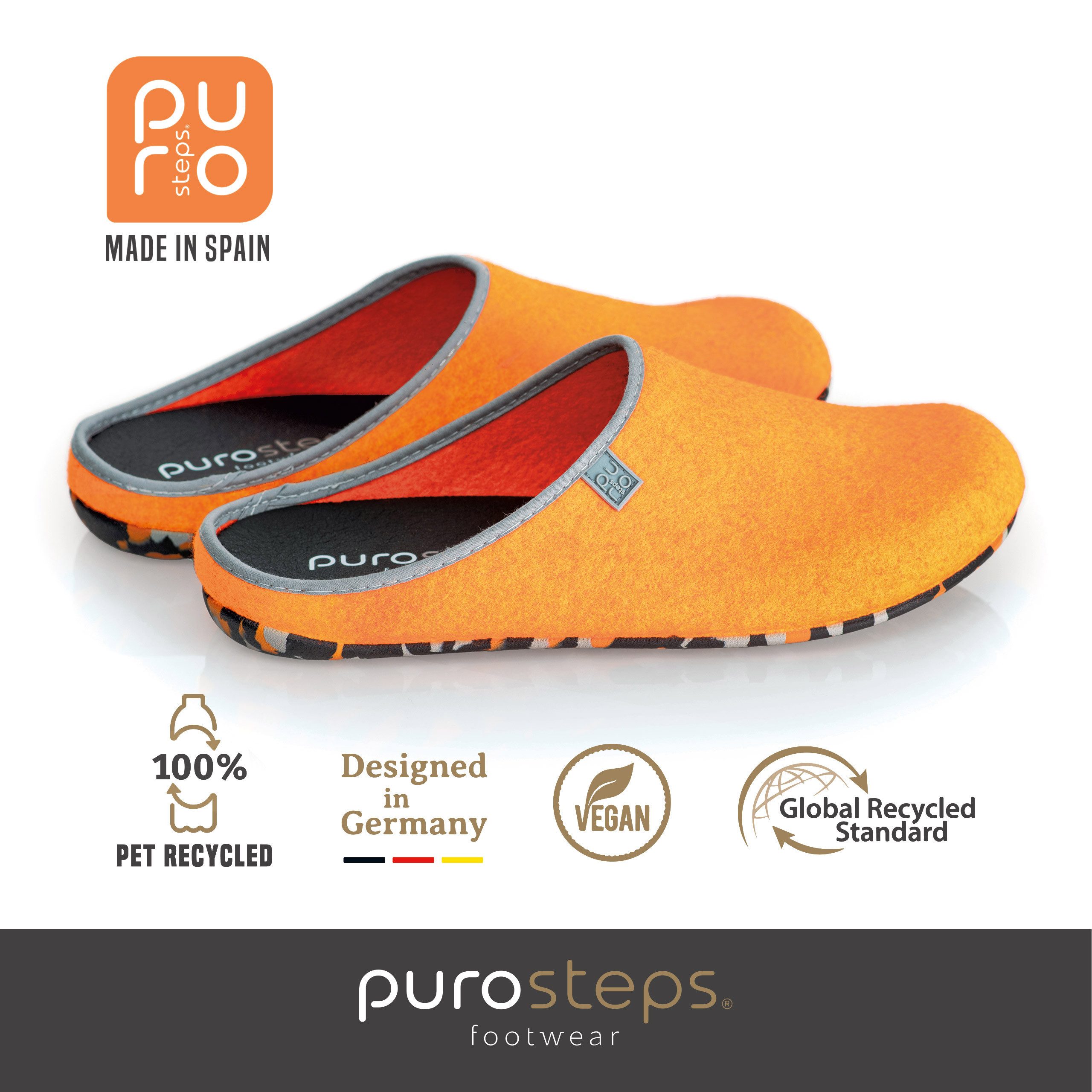 purosteps Fieltro-Eco Wool Felt House Slippers - Sustainable Comfort & Style
