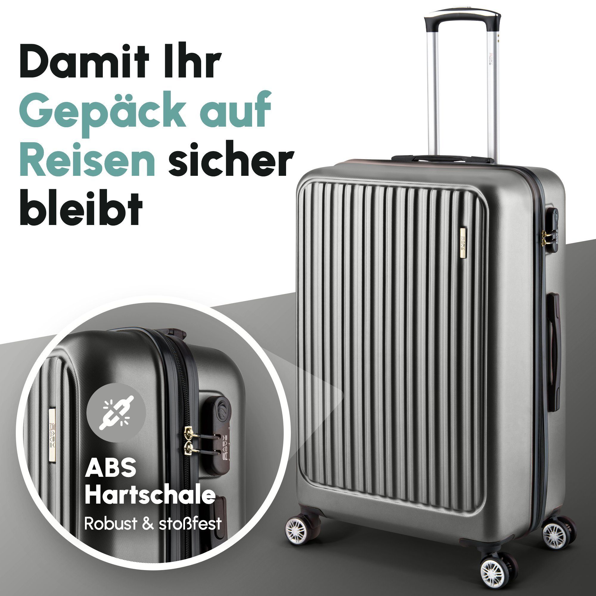 Easy Move ACE 026 Hartschalen-Trolley - Robuster Reisekoffer aus ABS