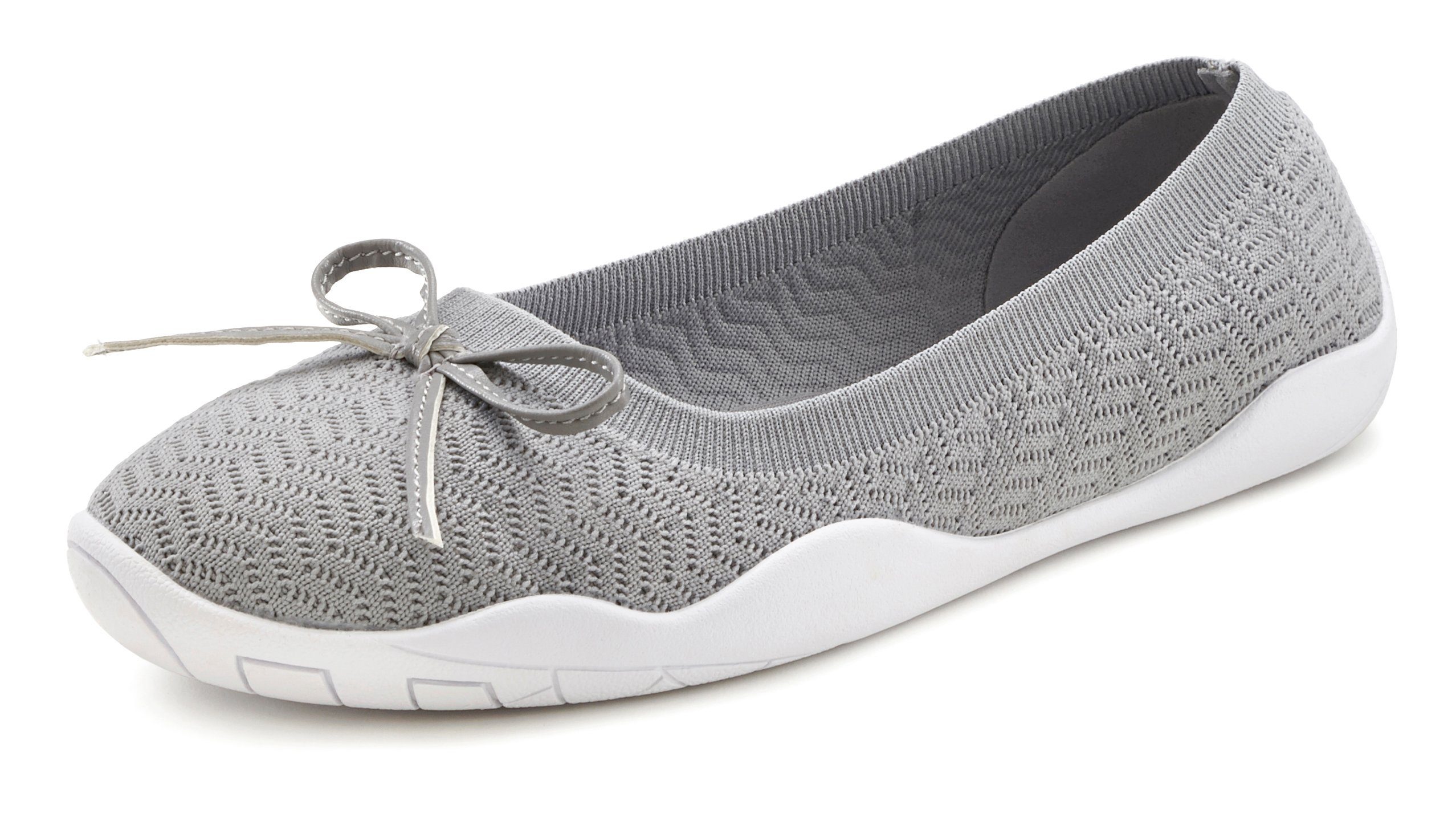 LASCANA Sneaker Ballerinas Sl slipper, Halbschuh, Slip-On-Sneaker ulralleicht VEGAN