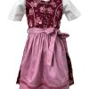 Isar-Trachten Emma Children's Dirndl - Berry Rose Design