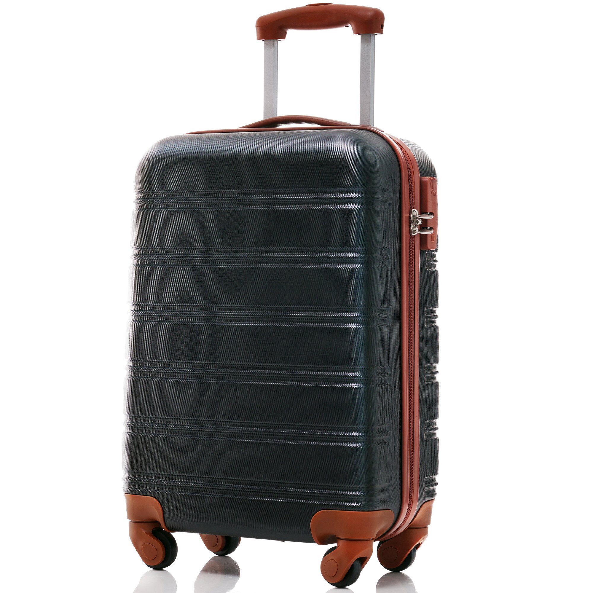 Flieks Hard Shell Trolley Suitcase - Travel Luggage with Twin Wheels