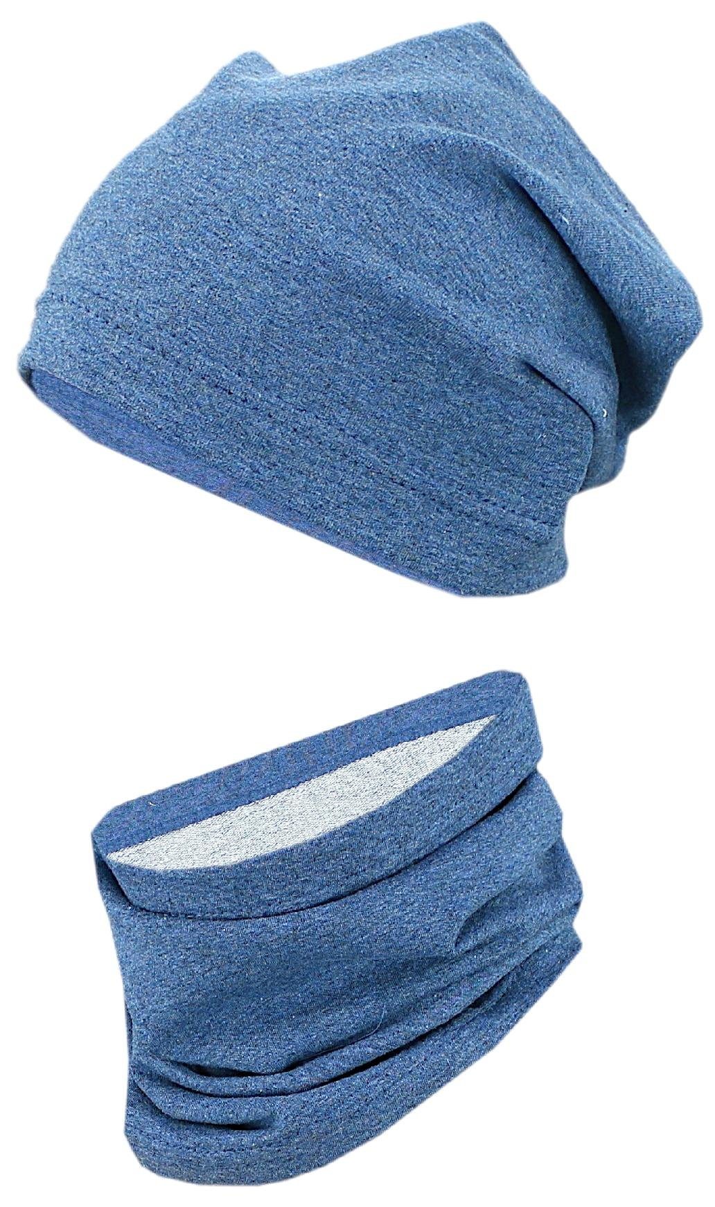 TupTam Kinder Beanie Mütze Schal Set - Übergangszeit (2-tlg)