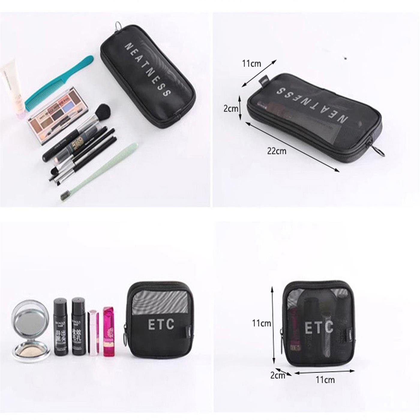 VERCO 3-Piece Cosmetic & Toiletry Bag Set - Travel Makeup Case VERCO 3-Piece Cosmetic & Toiletry Bag Set - Travel Makeup Case