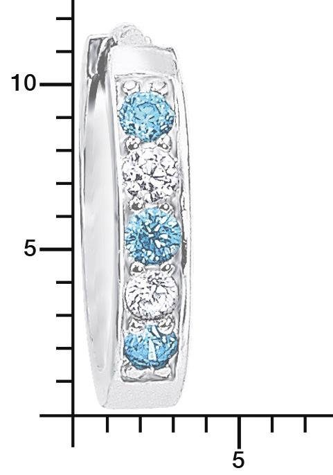 Amore Paar Creolen 2021280, mit Zirkonia (synth)