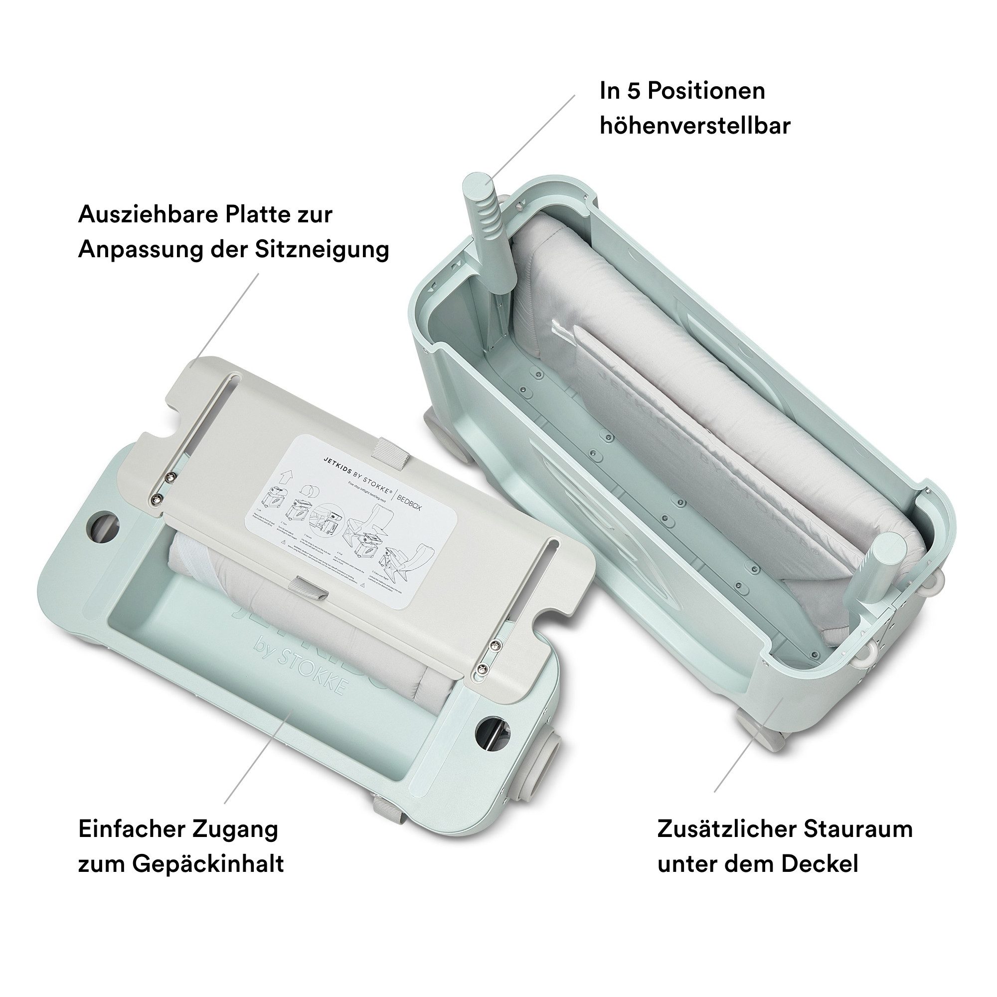 JetKids by Stokke BedBox: Ride-On Suitcase & Travel Bed for Kids JetKids by Stokke BedBox: Ride-On Suitcase & Travel Bed for Kids