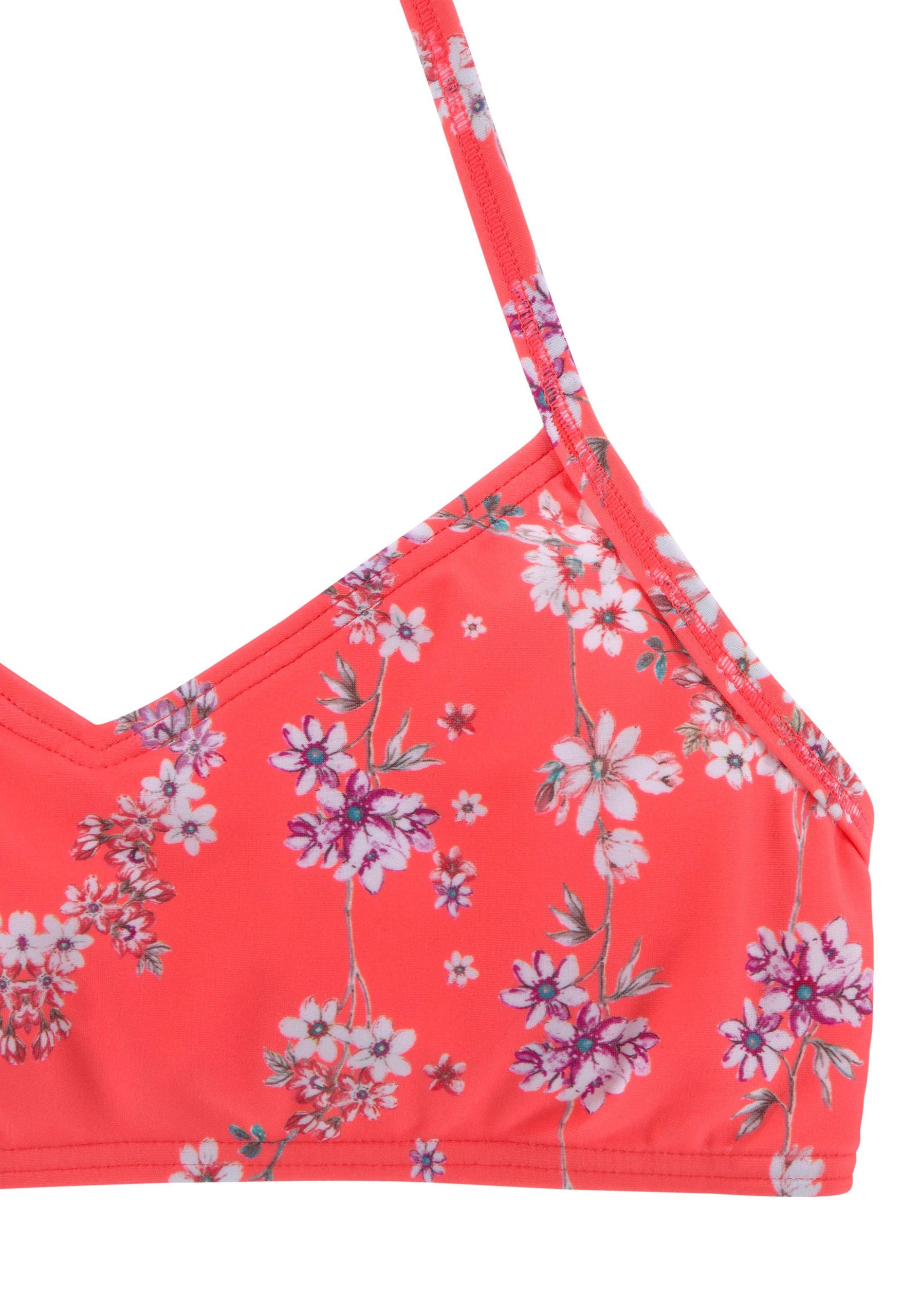 Sunseeker Ditsy Kids Bustier Bikini - Floral Print - Girls Swimwear