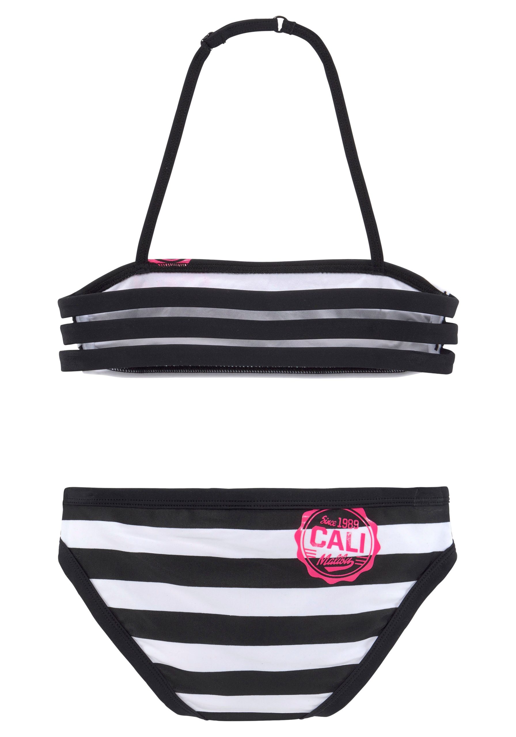 Bench Bandeau Bikini: Striped & Printed Two-Piece Swimsuit Bench Bandeau Bikini: Striped & Printed Two-Piece Swimsuit