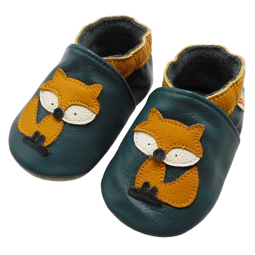 Yalion 'Fuchs' Leather Walking Shoes - Soft & Breathable First Steps