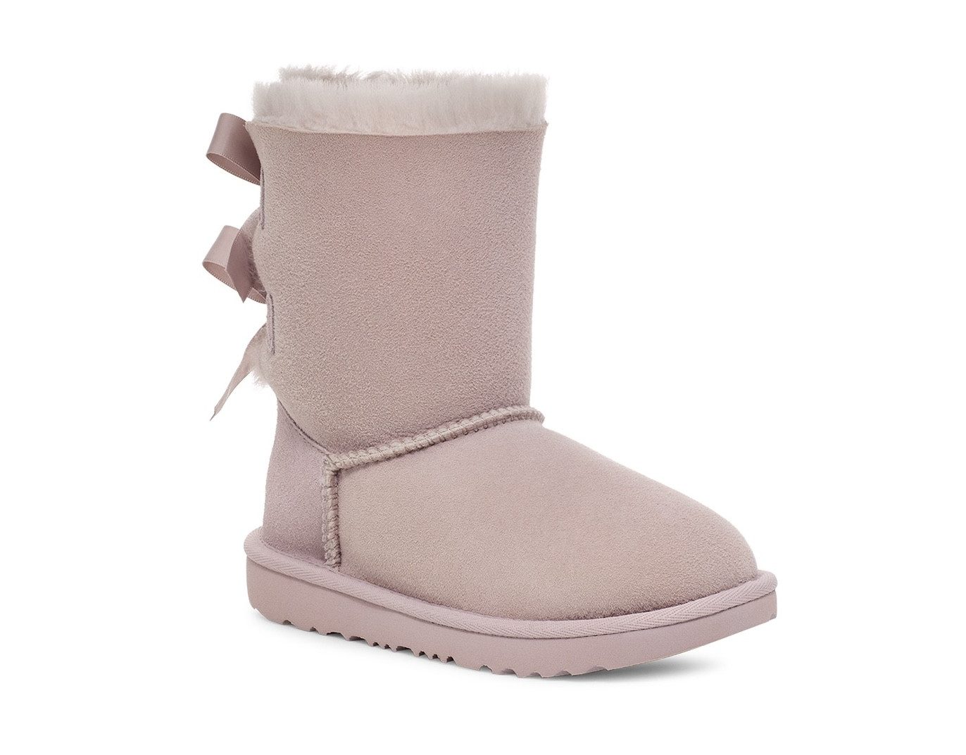 UGG K Bailey Bow II Boots: Satin Accent Winter Snow Boots