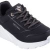 Skechers UNO LITE Slip-On Sneaker, Freizeitschuh, Halbschuh, Slupper mit metallic Fersenpatch