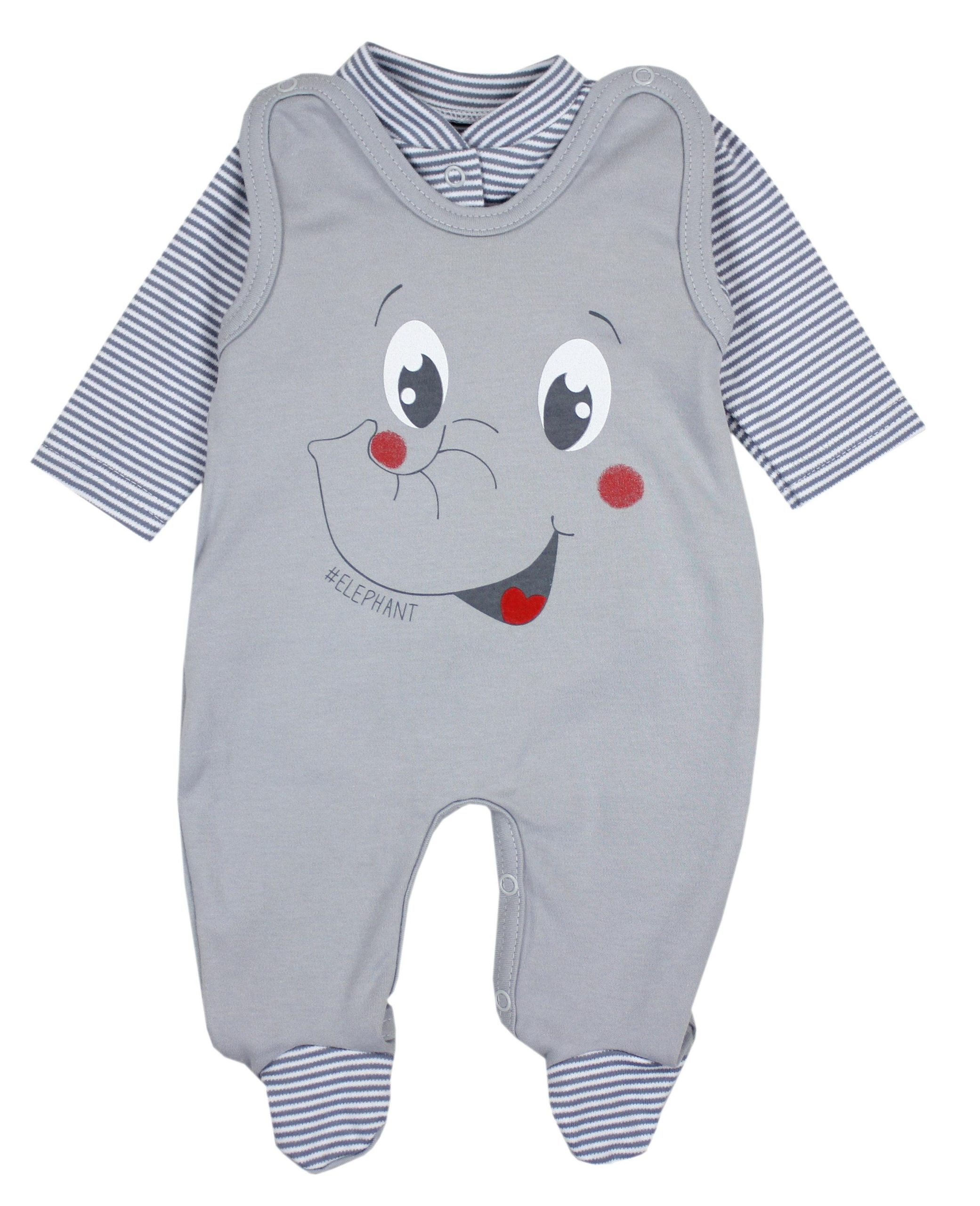 TupTam Baby Romper Set - Organic Cotton Animal Print & 'I Love Mum' - Girl & Boy