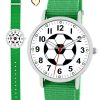 Pacific Time Quarzuhr Kinder Armbanduhr Fußball Wechselarmband, Mix und Match Design
