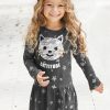 KIDSWORLD Jerseykleid für kleine Mädchen festliche Anlässe, ausgestellte Passform