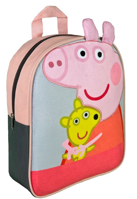 UNDERCOVER Peppa Pig Plush Backpack - Cuddly Kids' Daycare Bag