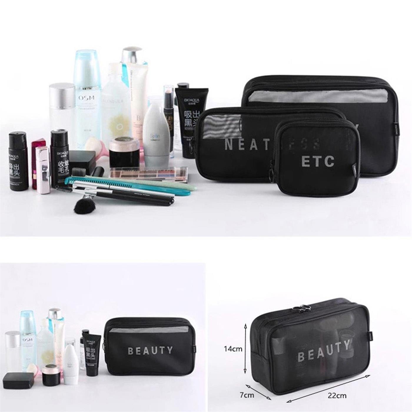 VERCO 3-Piece Cosmetic & Toiletry Bag Set - Travel Makeup Case VERCO 3-Piece Cosmetic & Toiletry Bag Set - Travel Makeup Case