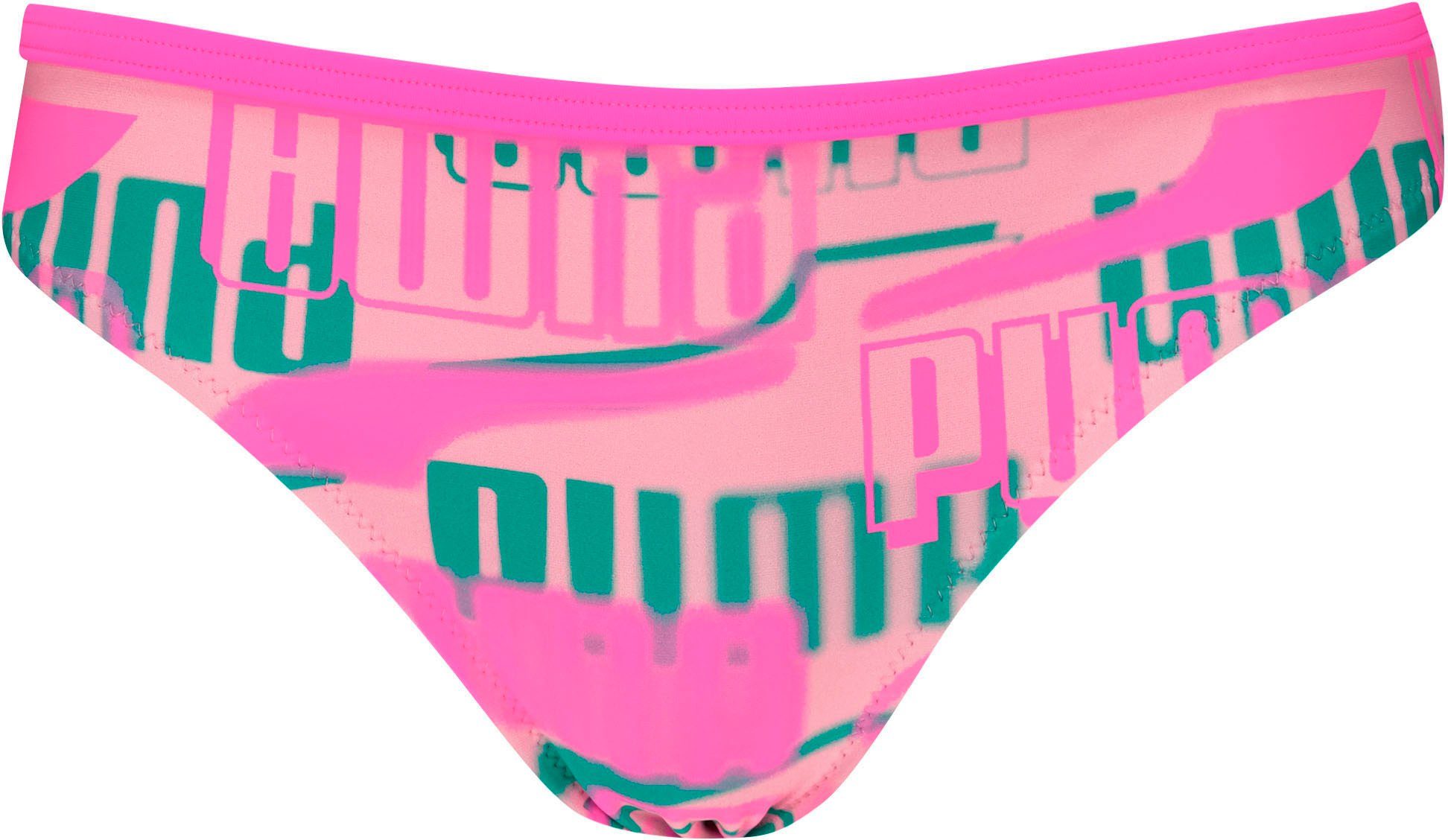 PUMA Girls' Bikini Set - All-Over Logo Print - Sustainable Swimwear PUMA Girls' Bikini Set - All-Over Logo Print - Sustainable Swimwear