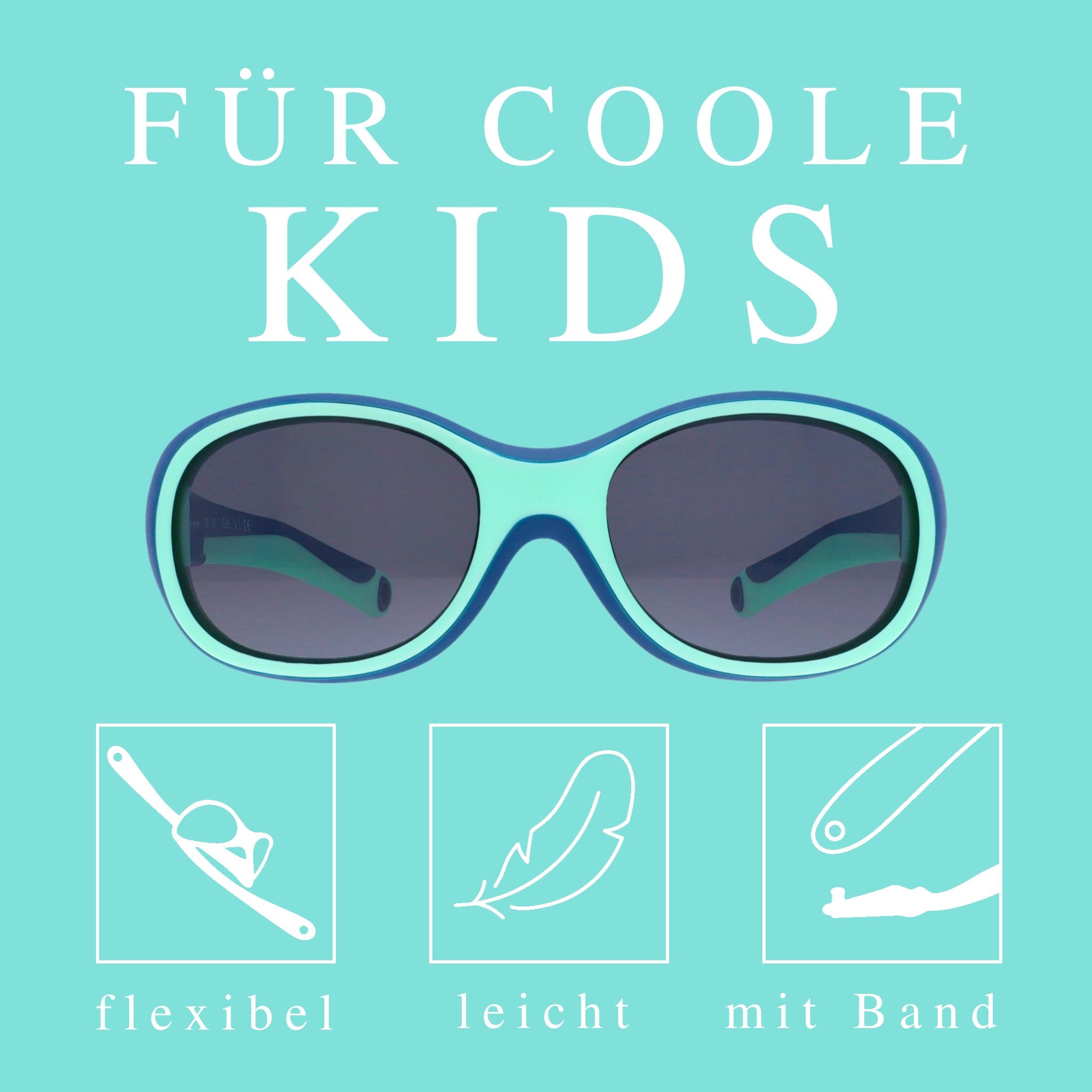 ActiveSol Kids @school sports Polarisierten Kinder-Sonnenbrile petrol/türkis ActiveSol Kids @school sports Polarisierten Kinder-Sonnenbrile petrol/türkis