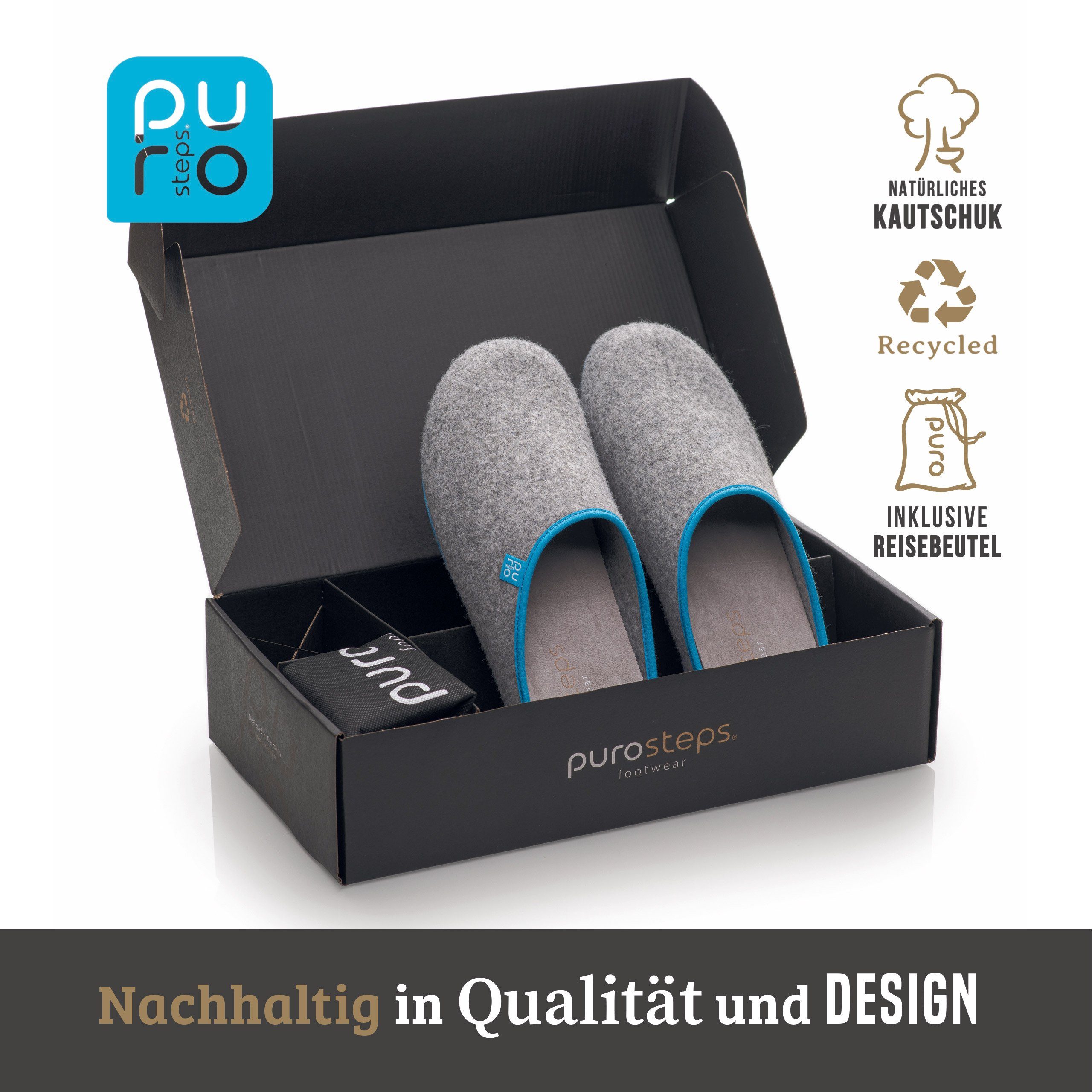 purosteps Fieltro-Eco Wool Felt House Slippers - Sustainable Comfort & Style purosteps Fieltro-Eco Wool Felt House Slippers - Sustainable Comfort & Style