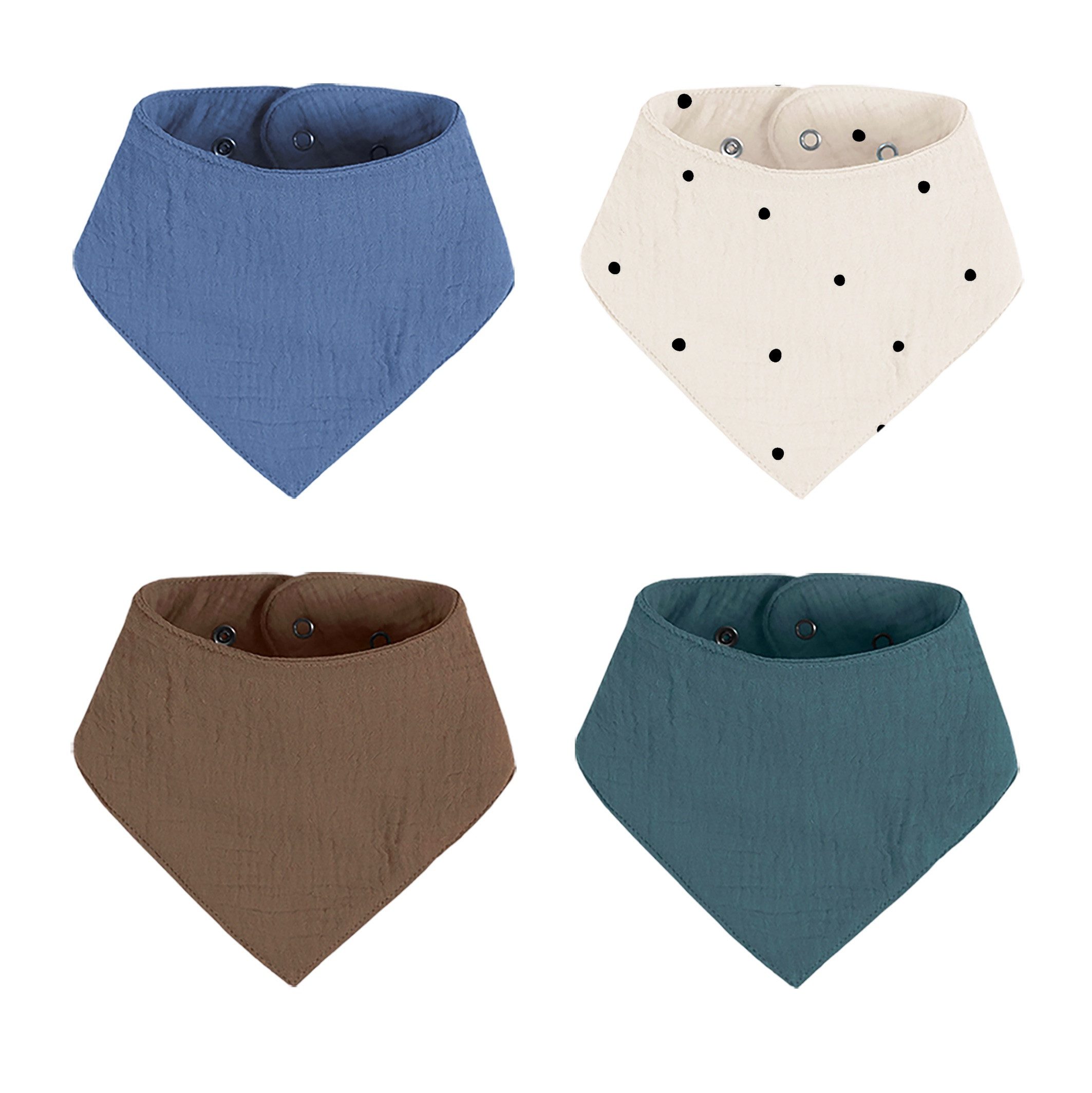 Artee Little Dutch Muslin Bib Set | Soft Organic Cotton Baby Bibs 0-18 Months