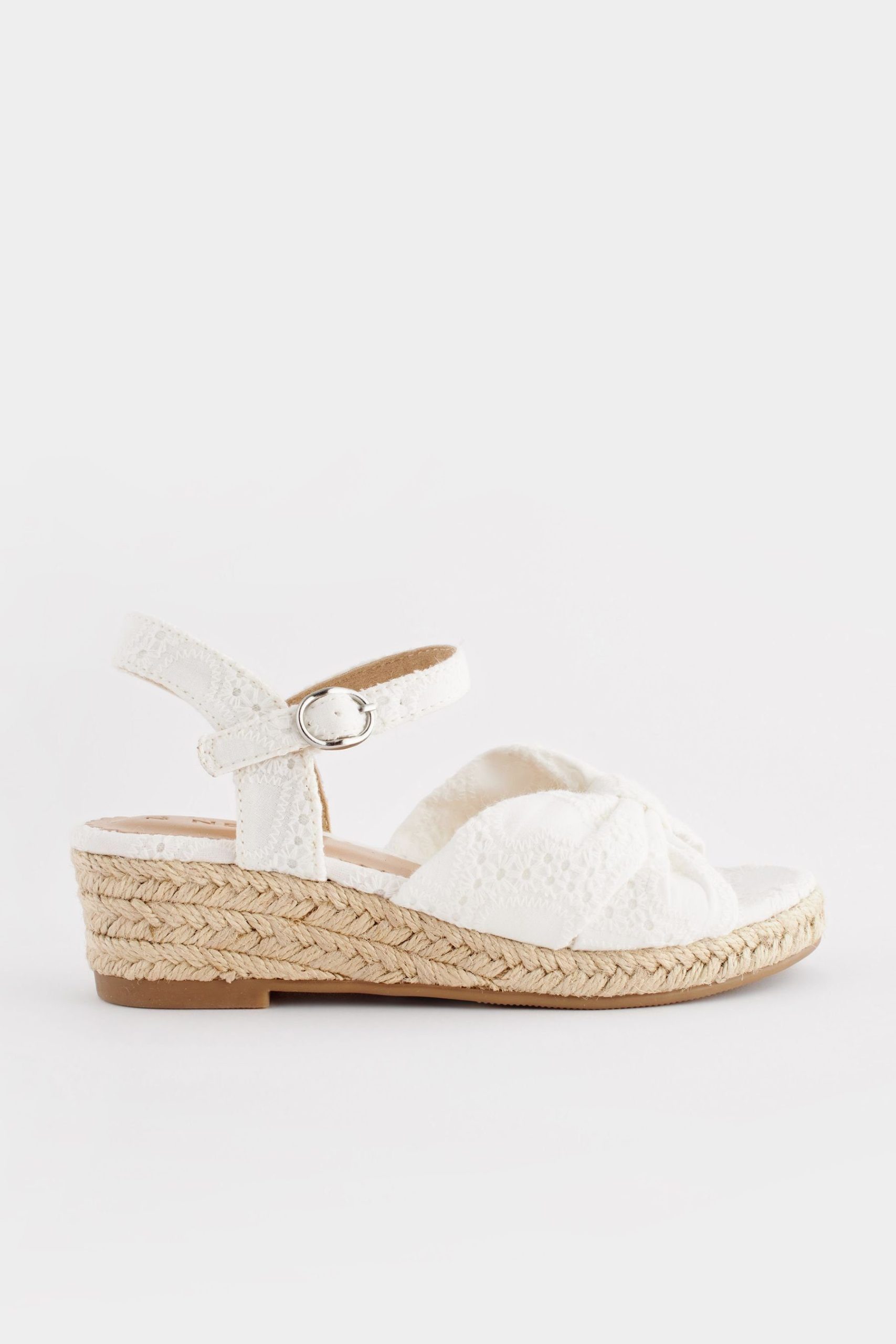 Next Bow Detail Wedge Sandals - Elegant & Comfortable