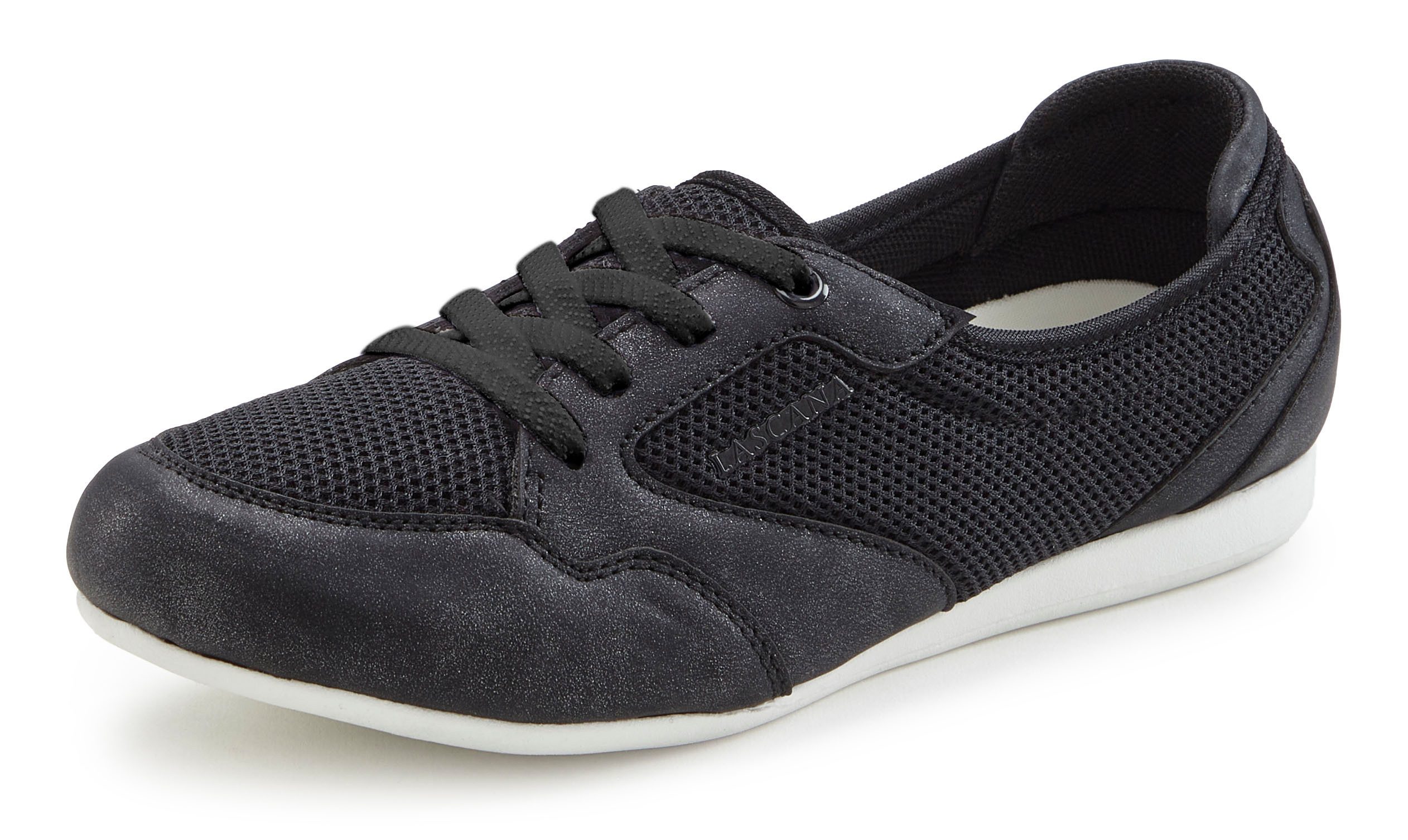 LASCANA Sneaker: Freizeitschuh, Halbschuh in modischer Mesh-Optik VEGAN