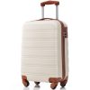 Flieks Hard Shell Trolley Suitcase - Travel Luggage with Twin Wheels