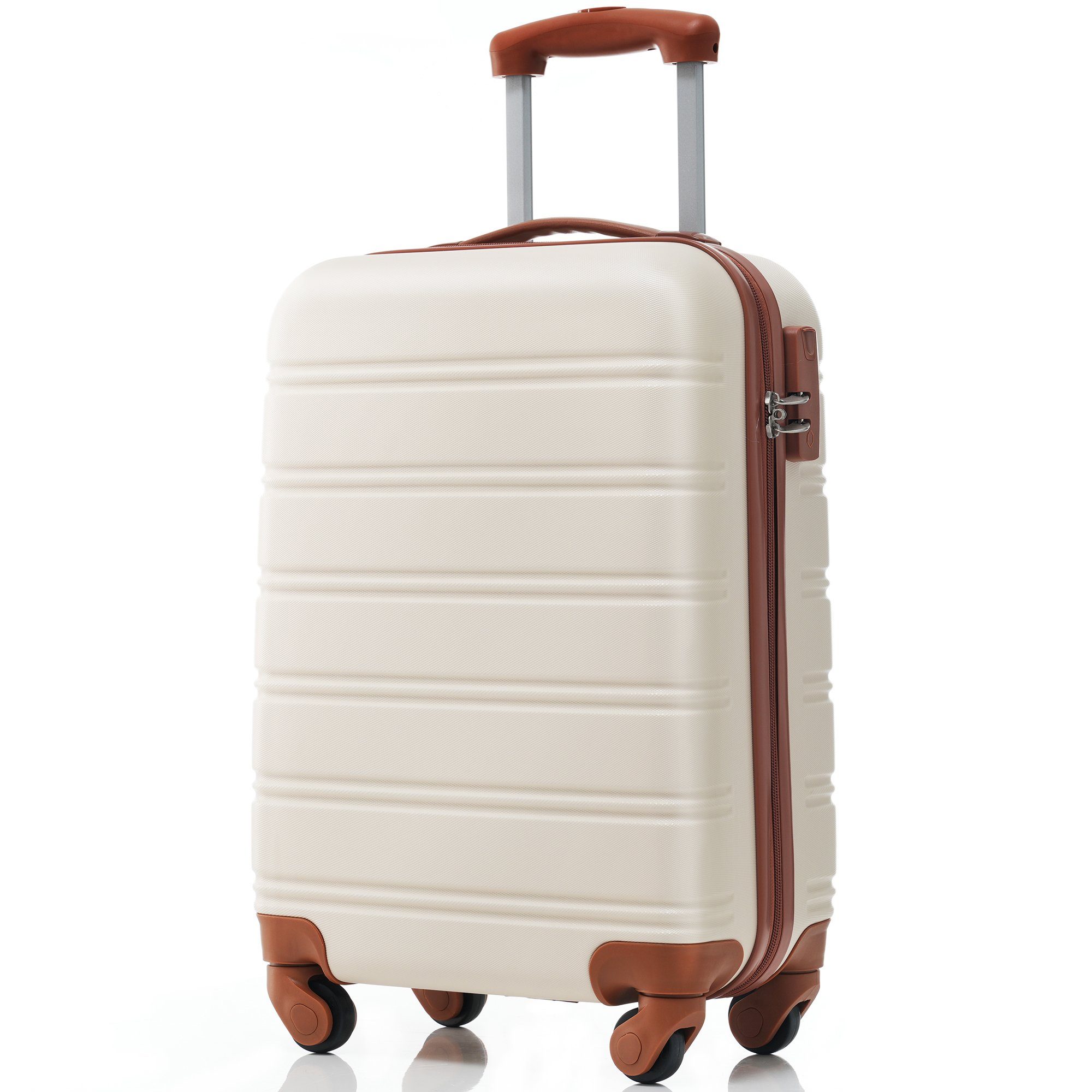 Flieks Hard Shell Trolley Suitcase - Travel Luggage with Twin Wheels