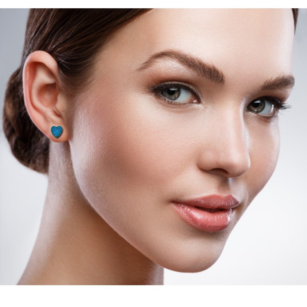 Limana Ohrsteker-Set Kinder Mädchen Ohrringe 925 Silber Pfote Glitzer Edelstahl Herz Limana Ohrsteker-Set Kinder Mädchen Ohrringe 925 Silber Pfote Glitzer Edelstahl Herz