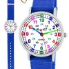 Pacific Time Children's Learning Quartz Watch - Interchangeable Strap & Fun Designs