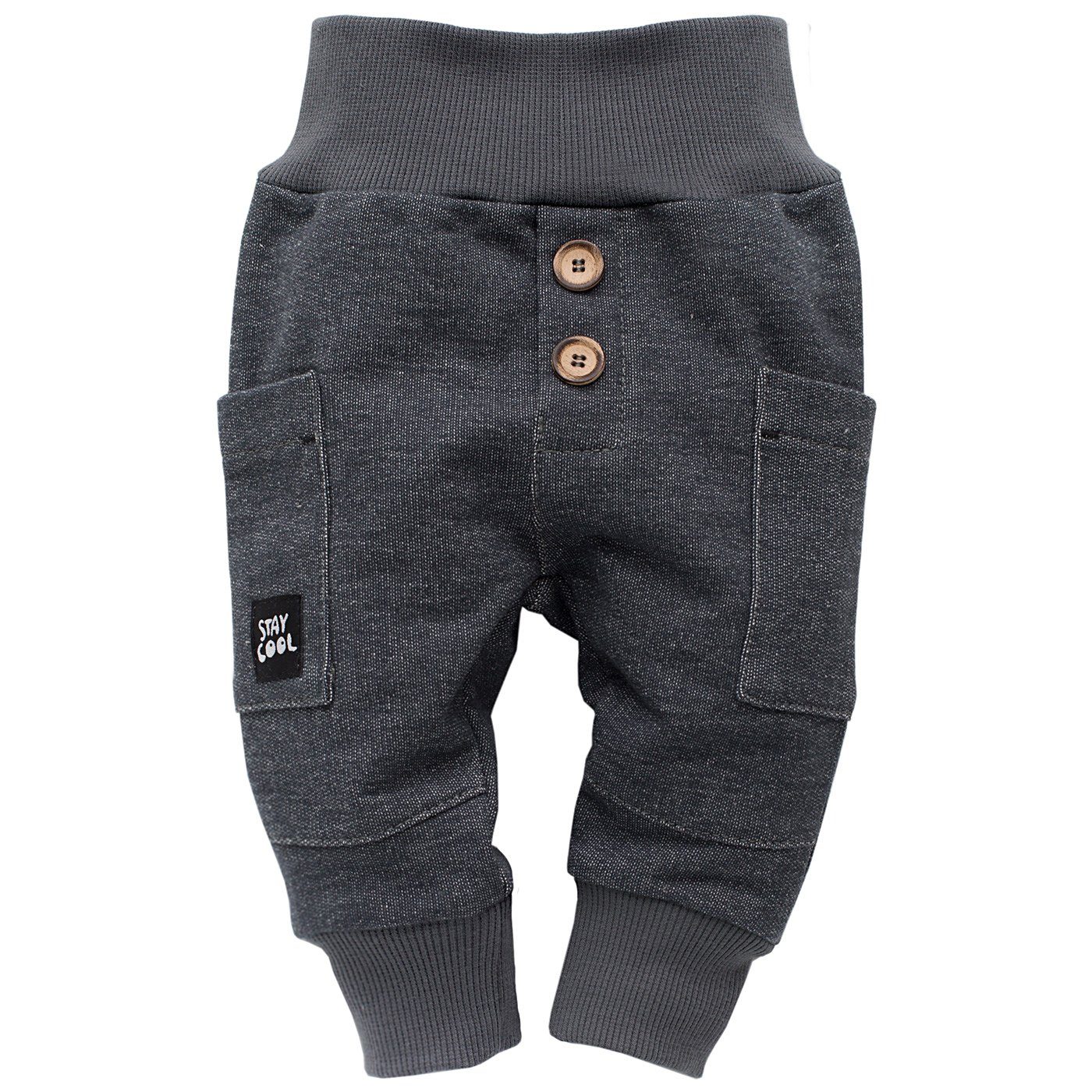 PINOKIO Baby Jogger Pants - Dark Grey - 'STAY COOL' Patch