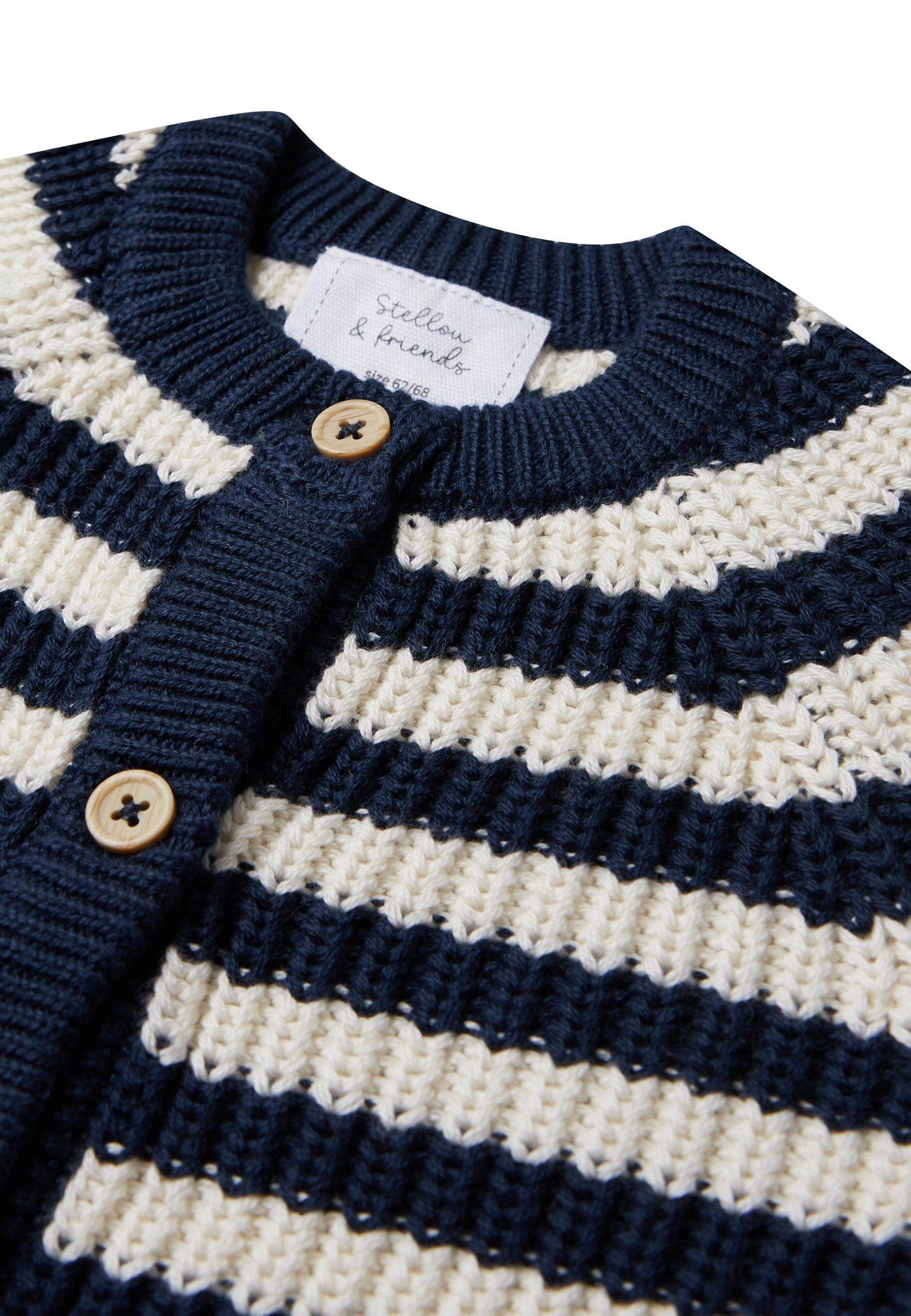 Stellou & Friends: Premium Cotton Cardigan - Natural Style for Little Ones
