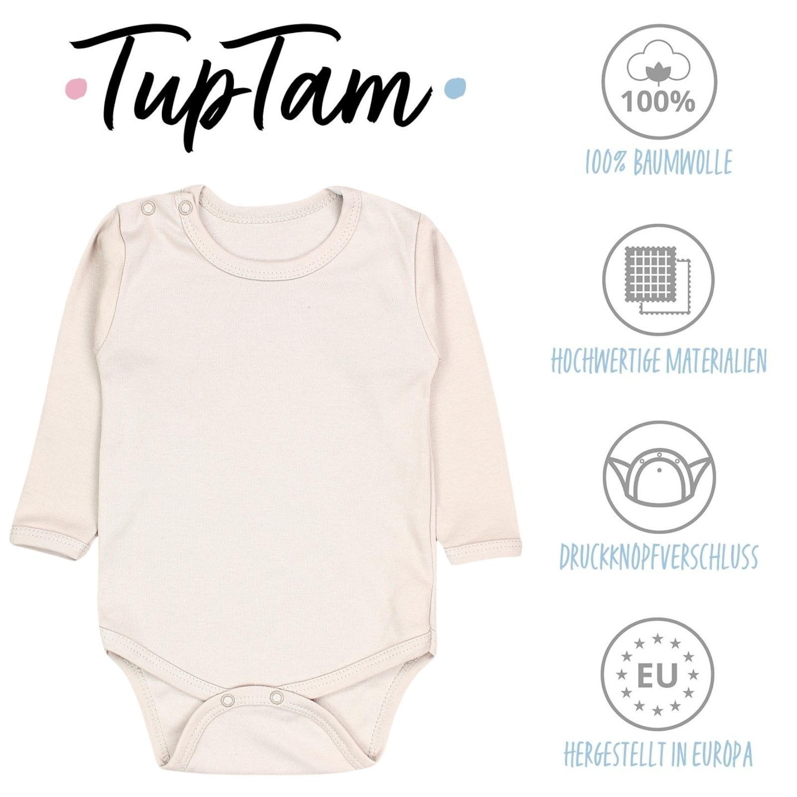 TupTam Langarmbody – TupTam Jungen Baby Body Langarm Unifarben 5er Pack