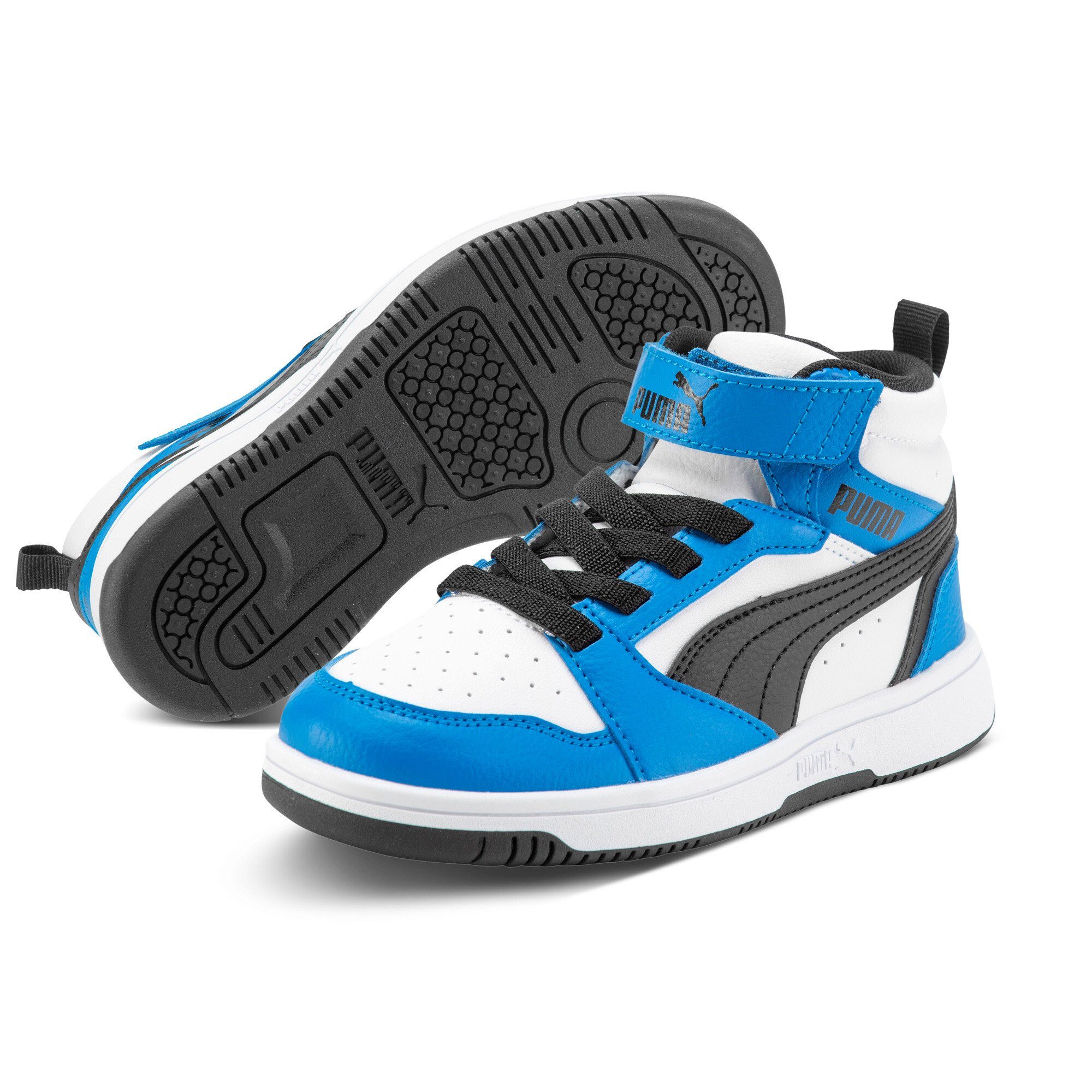 PUMA Rebound V6 Mid AC+ PS Kids' Retro Basketball Sneakers PUMA Rebound V6 Mid AC+ PS Kids' Retro Basketball Sneakers