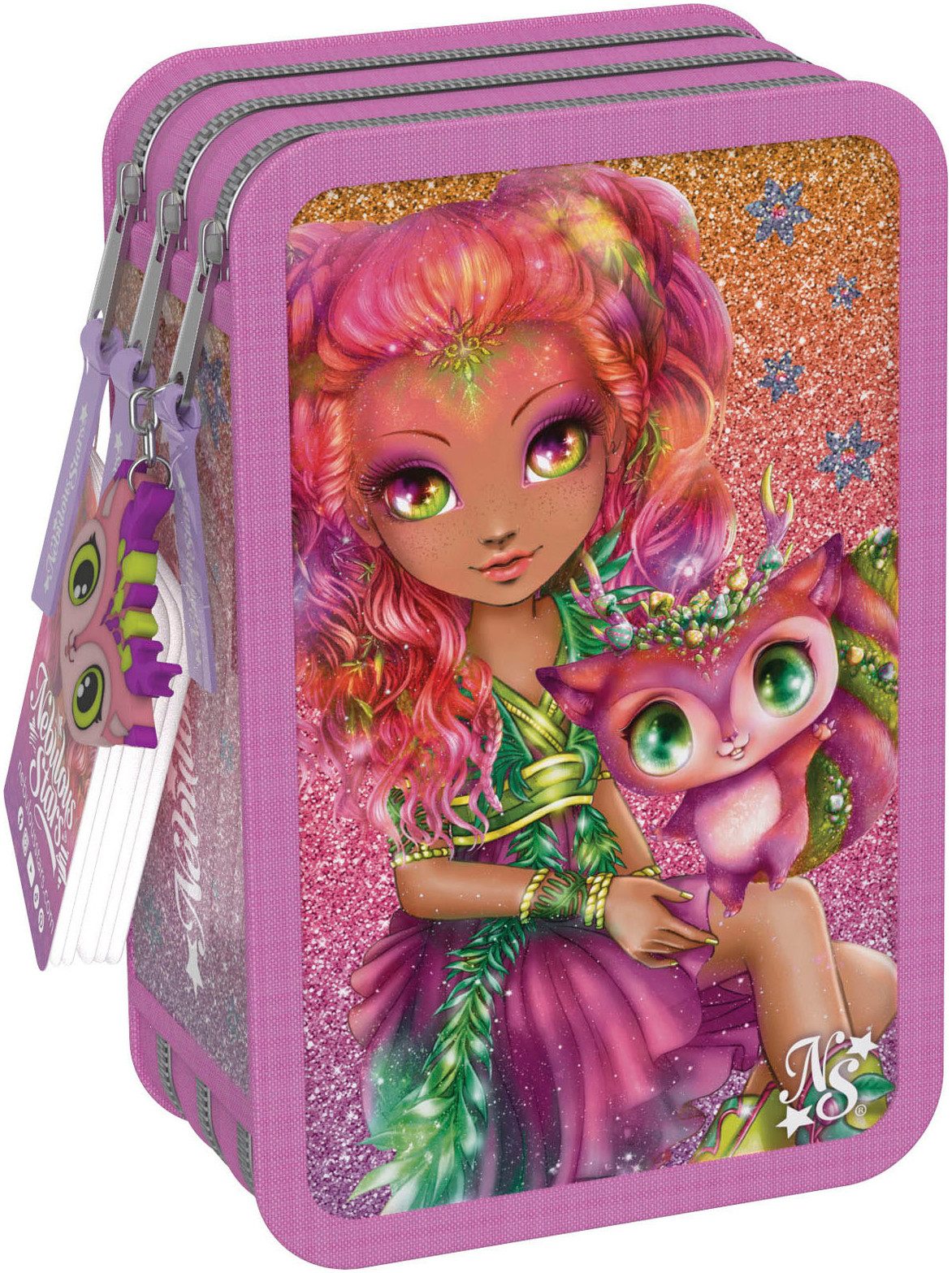 Nebulous Stars Hazelia Pen Case - 3 Compartments | Premium Stationery