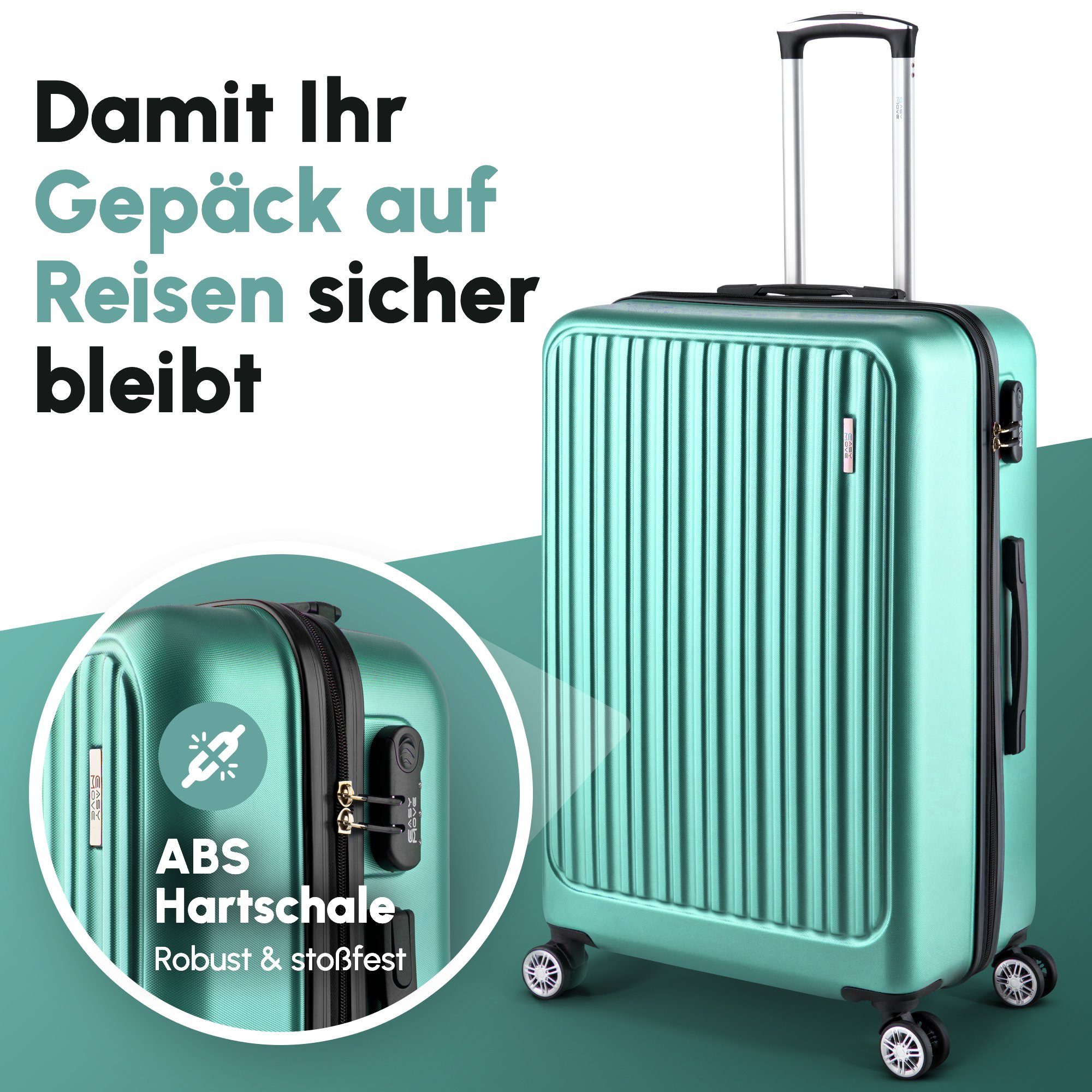 Easy Move ACE 026 Hartschalen-Trolley - Robuster Reisekoffer aus ABS