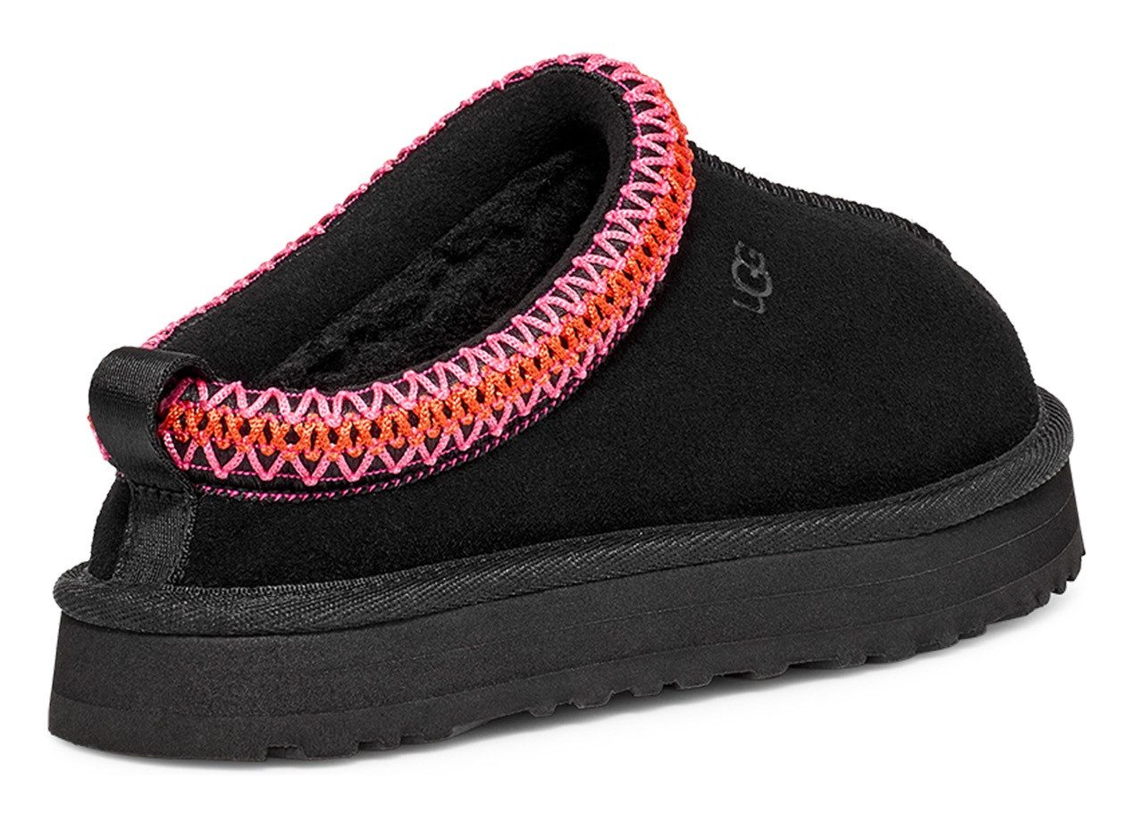 UGG K TAZZ Pantoffel, Plateau Clog, Mule, Hausschuh mit Zierborte