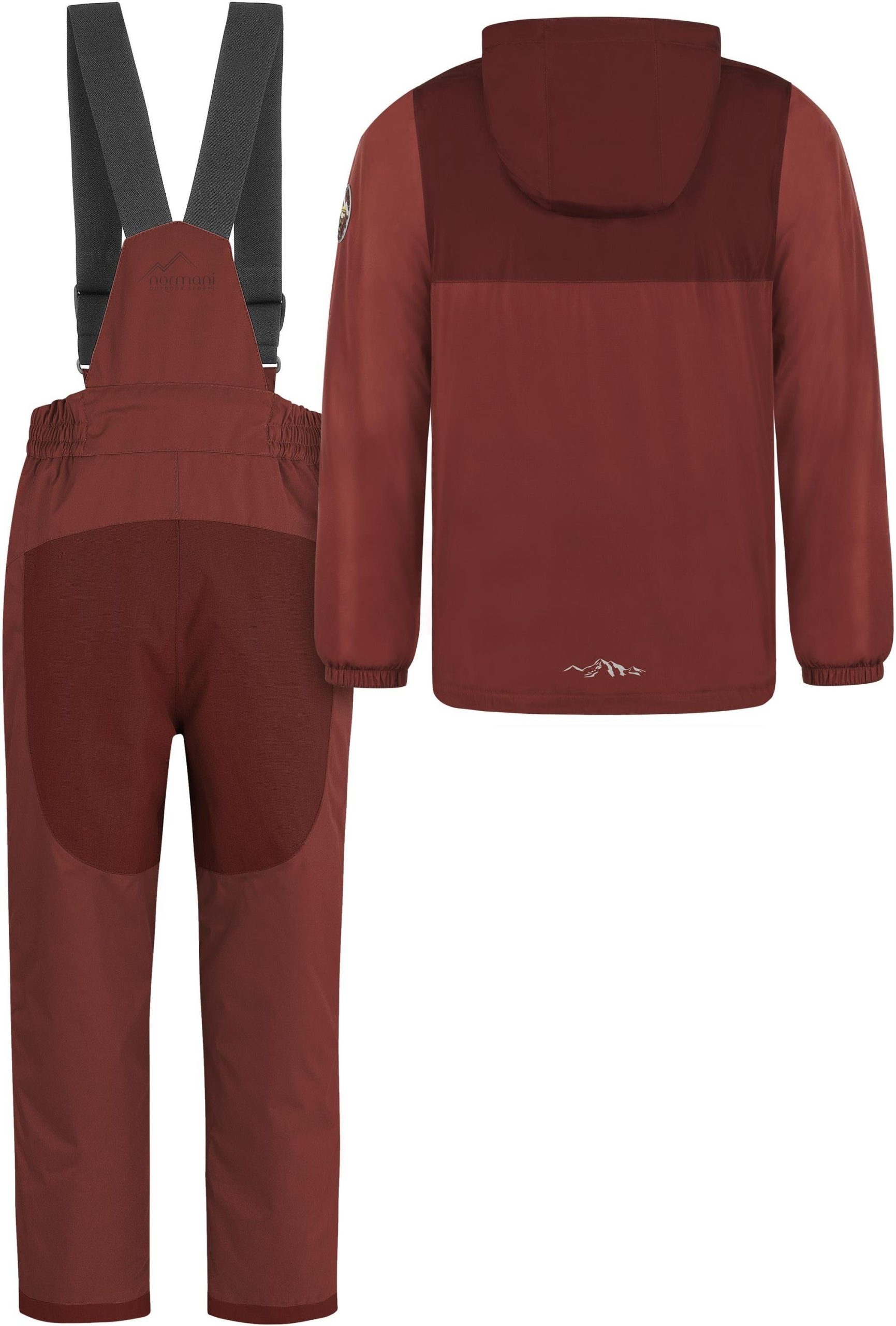 normani Kinder Winterset - Wasserdichte Ski Winterhose mit Brachens und Winterjacke Schneeanzug Ski Set