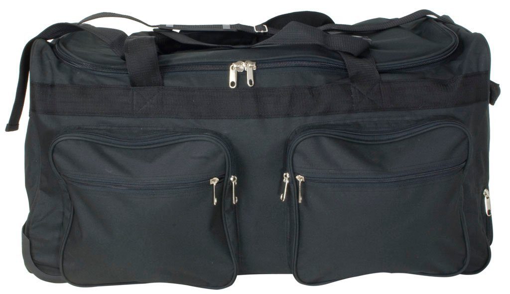 Monopol Koffer 80cm Wheeled Travel Bag - 128L - 3-Wheel - Black