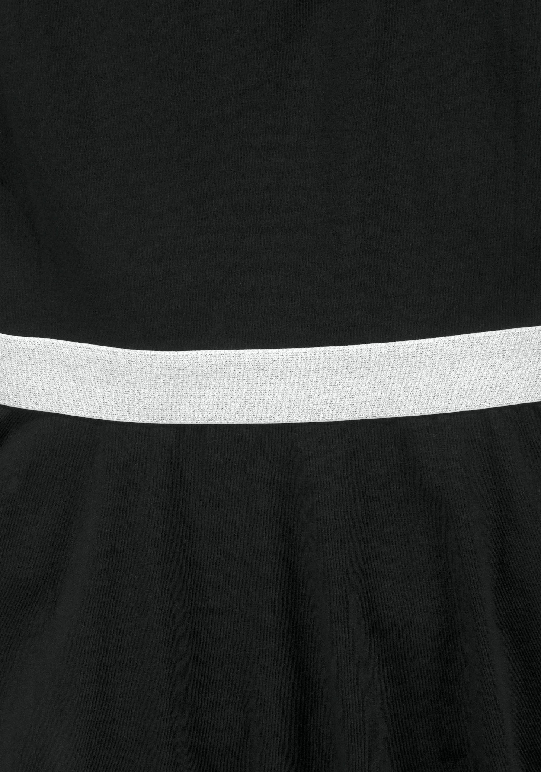 KIDSWORLD Skaterkleid mit Glitzerband festlich, kniefrei, 3/4-Ärmel, aus Baumwolltmischung KIDSWORLD Skaterkleid mit Glitzerband festlich, kniefrei, 3/4-Ärmel, aus Baumwolltmischung