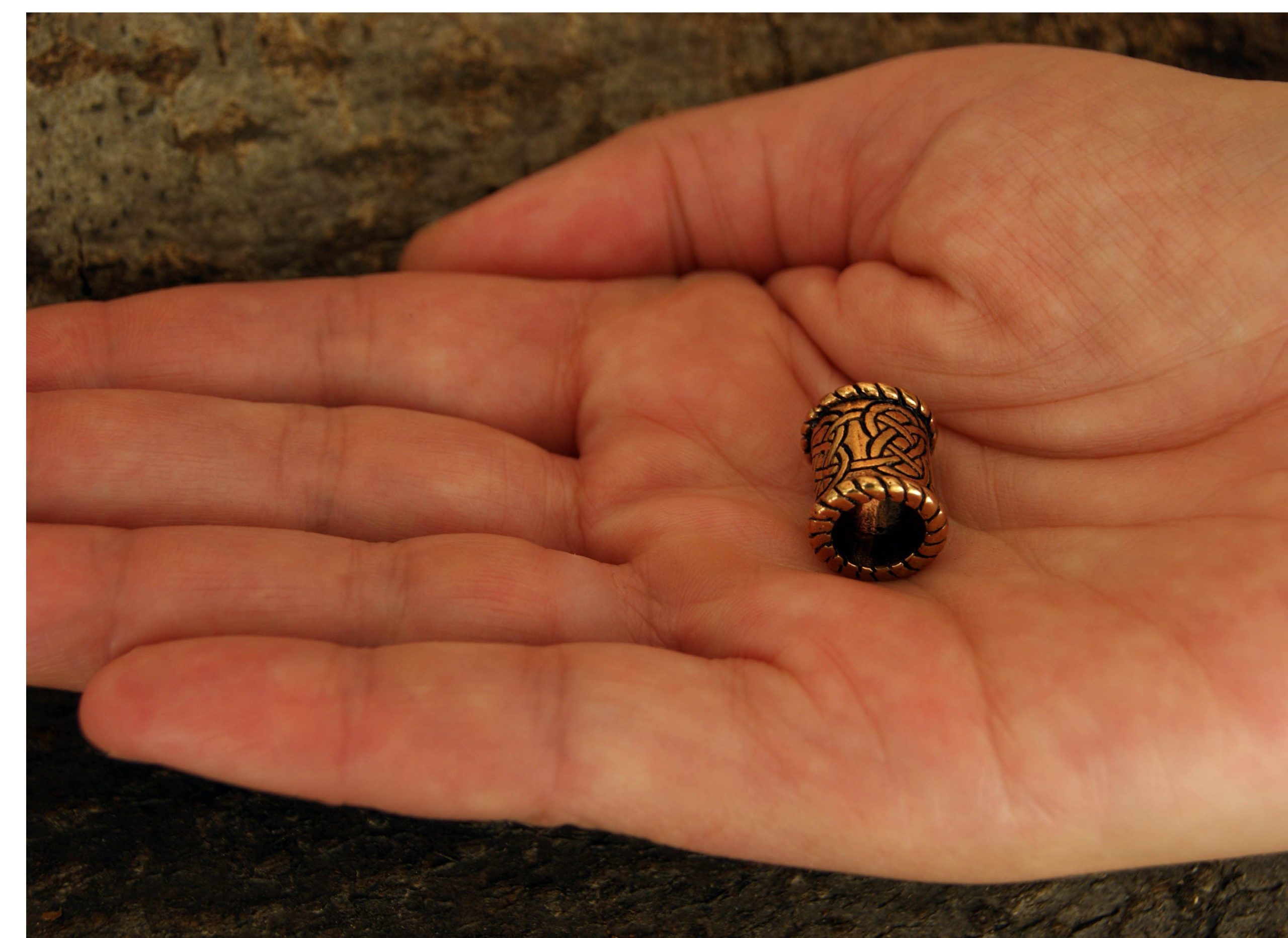 Kiss of Leather Driadem Bartperle Haarperle Bronze Keltknoten keltische Knoten 8mm Kiss of Leather Driadem Bartperle Haarperle Bronze Keltknoten keltische Knoten 8mm