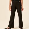 Next Women's Bootcut Jersey Trousers - Black, Retro-Inspired Style