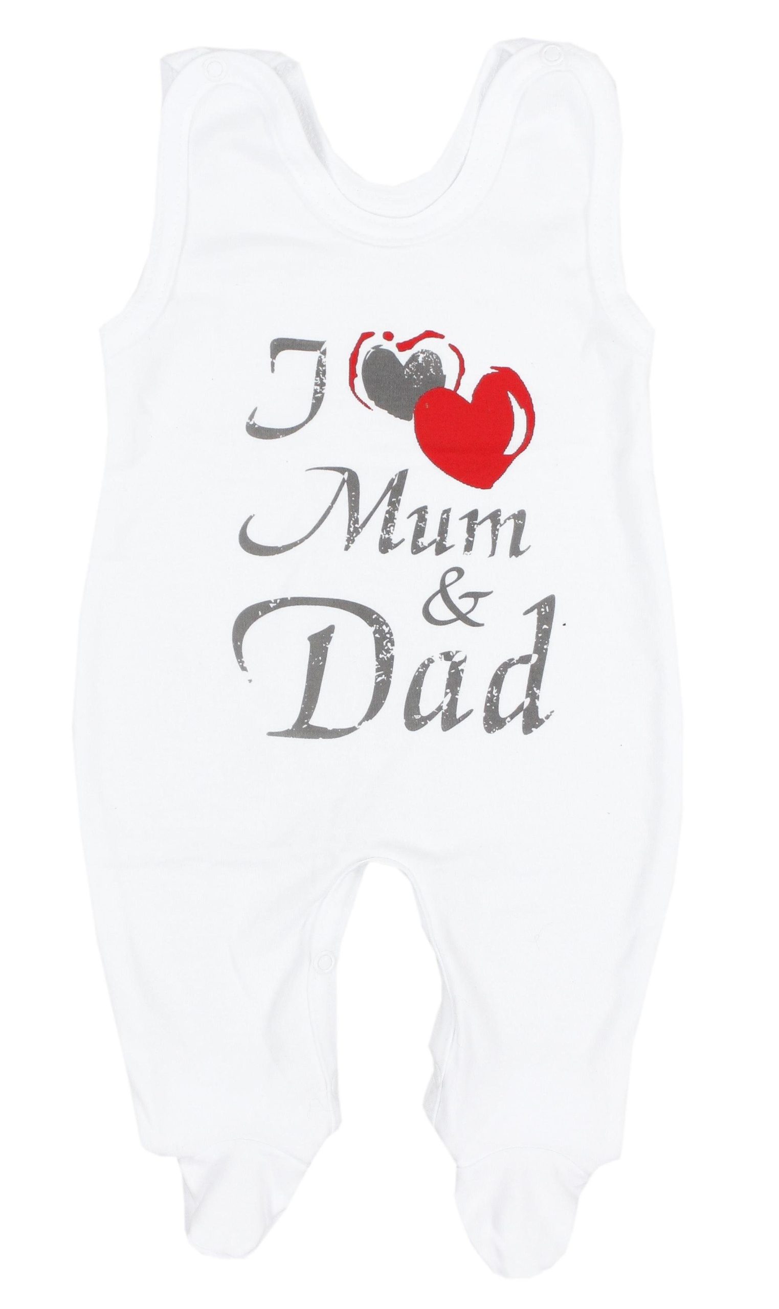 TupTam Baby Romper Set - Organic Cotton Animal Print & 'I Love Mum' - Girl & Boy