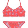 Sunseeker Ditsy Kids Bustier Bikini - Floral Print - Girls Swimwear